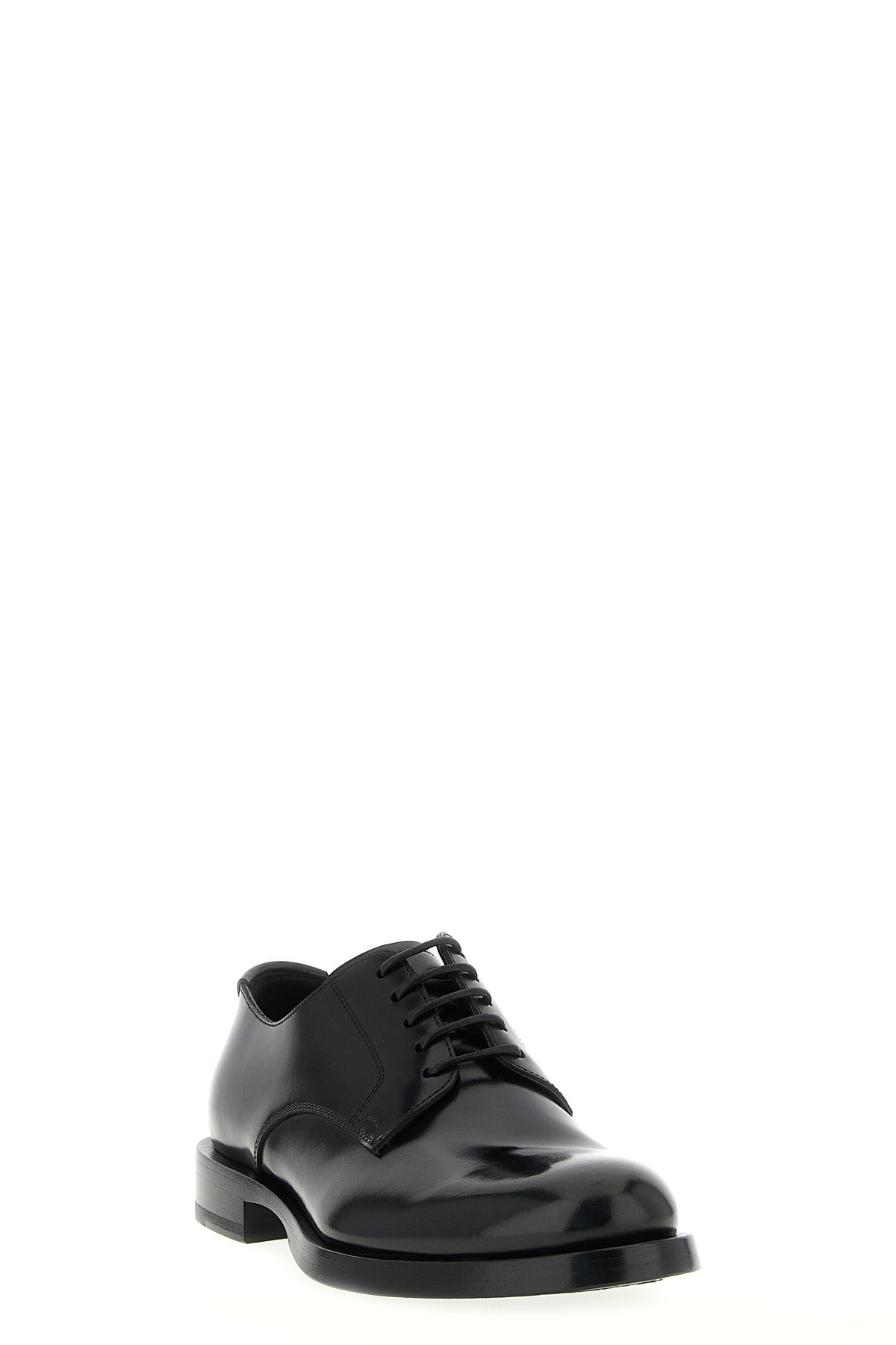 DOLCE & GABBANA Derby Lace-Up Shoes For Men 100% calfskin leather (Bos Taurus)