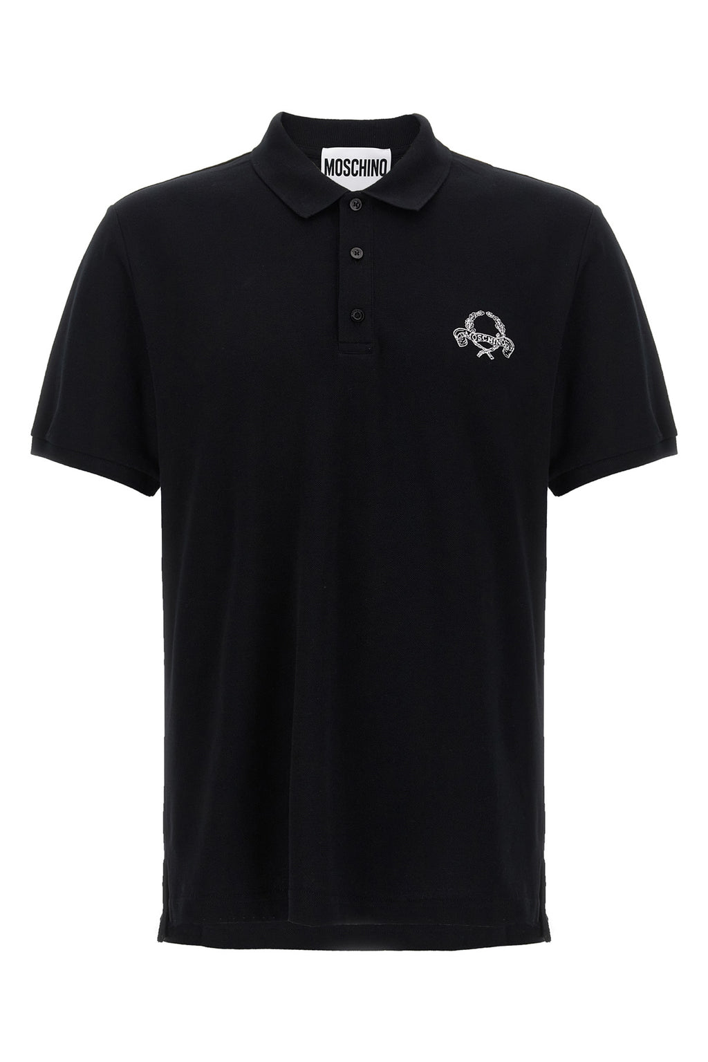 MOSCHINO Logo embroidery polo shirt For Men 100% cotton