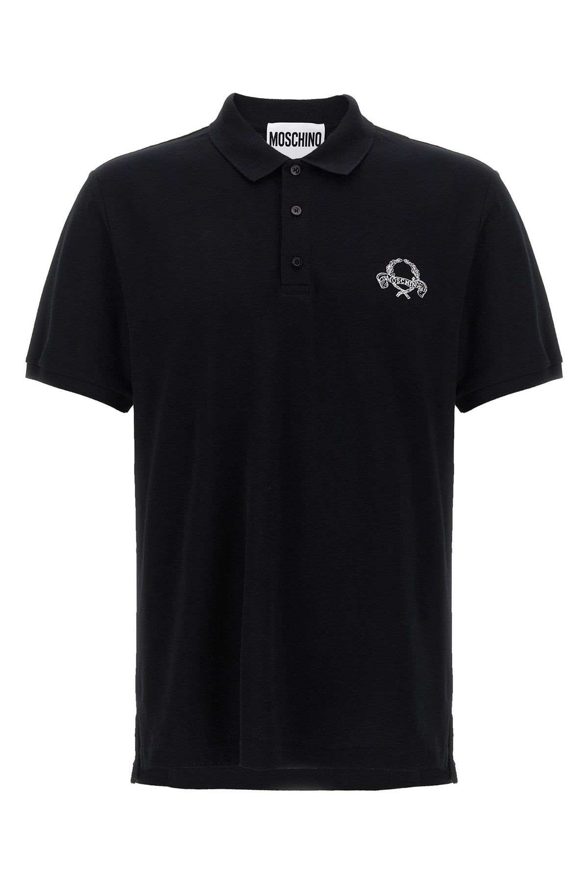MOSCHINO Logo embroidery polo shirt For Men 100% cotton