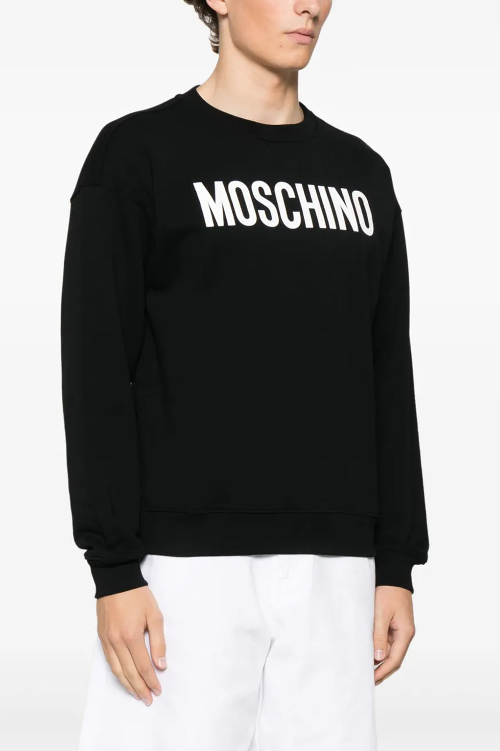 MOSCHINO Logo print sweatshirt For Men 100% cotton