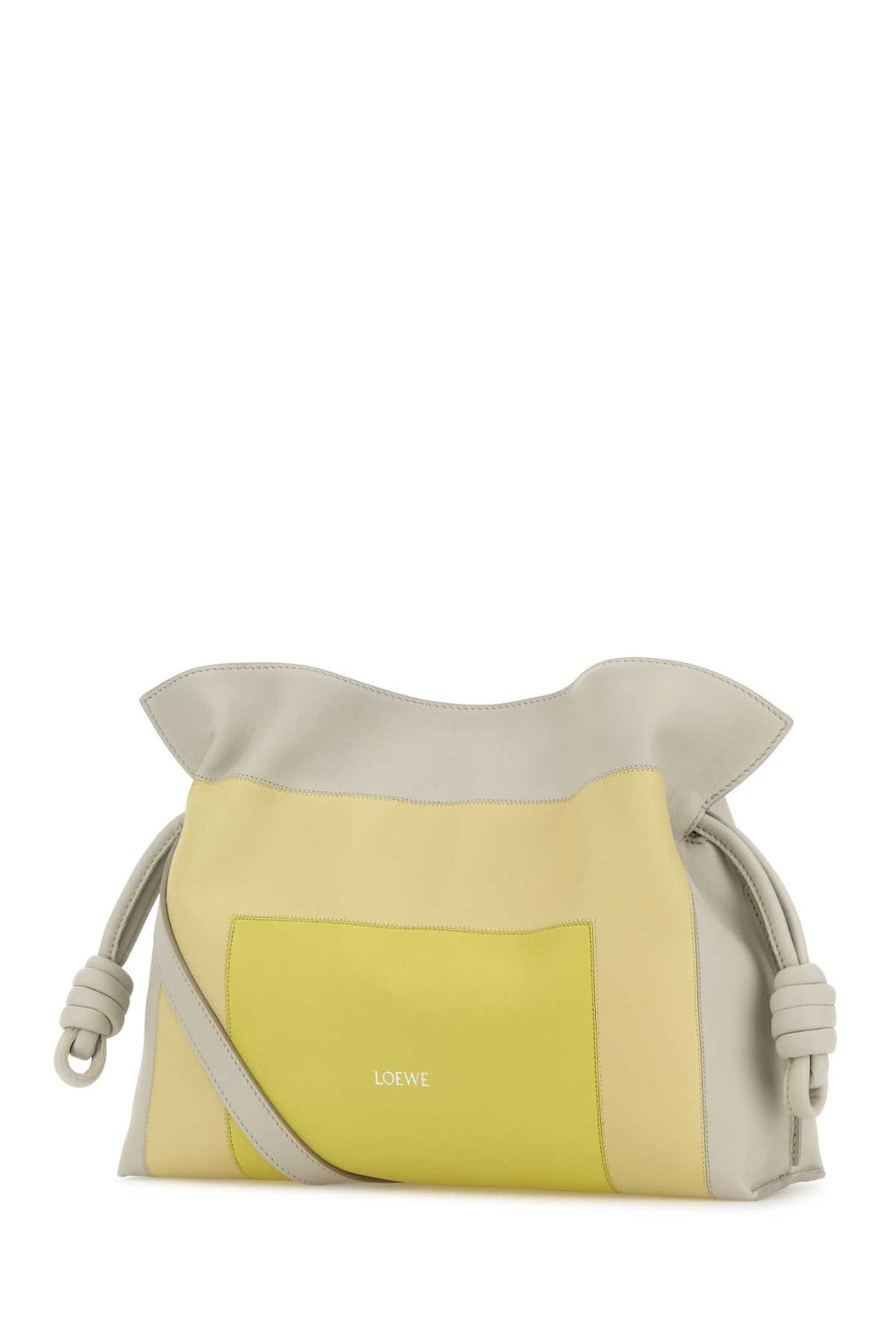 LOEWE FLAMENCO CLUTCH SQUARE For Women Exterior: 100% Calf Interior: 100% Suede Finishing: Golden metal