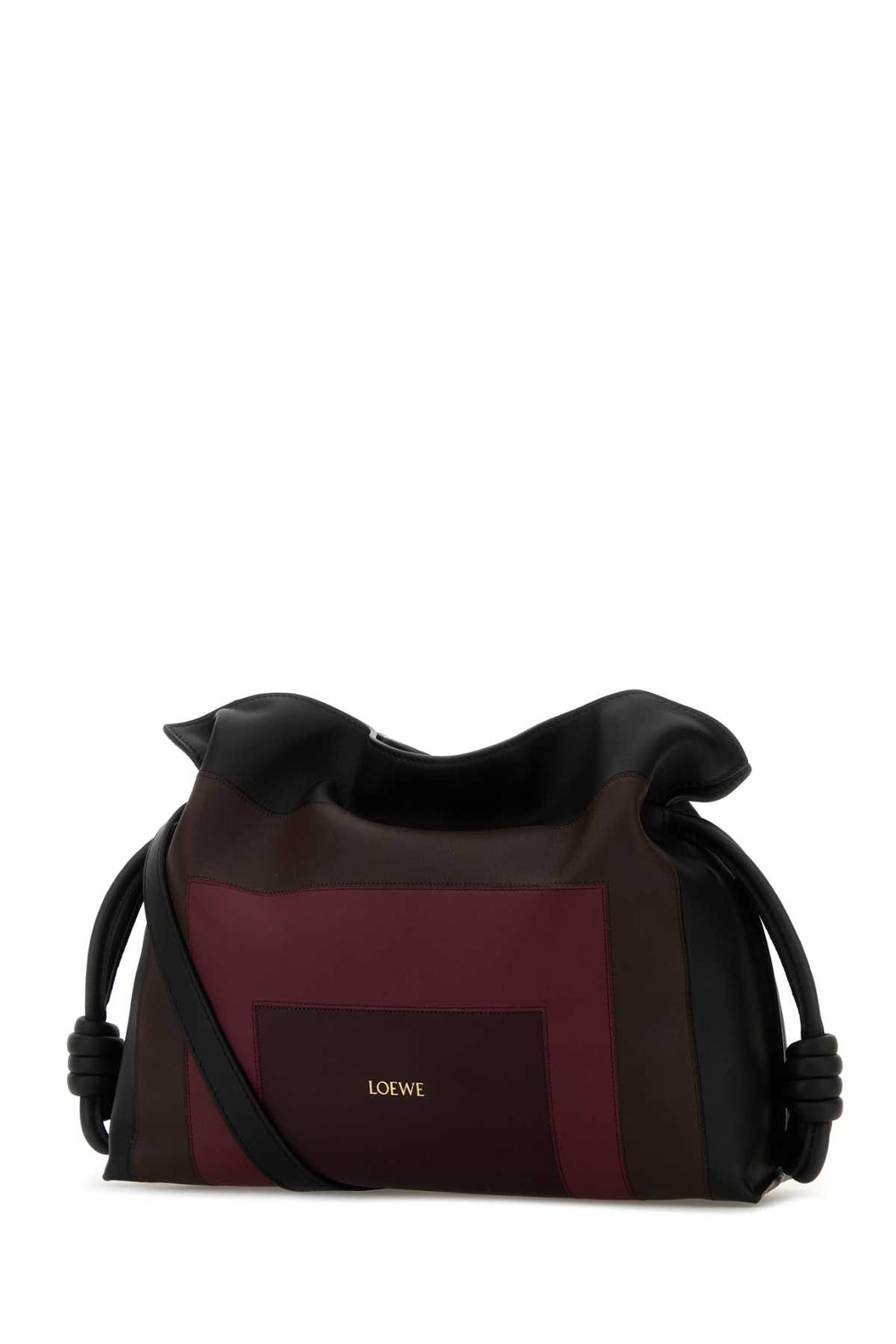 LOEWE FLAMENCO CLUTCH SQUARE For Women Exterior: 100% Calf Interior: 100% Suede Finishing: Golden metal