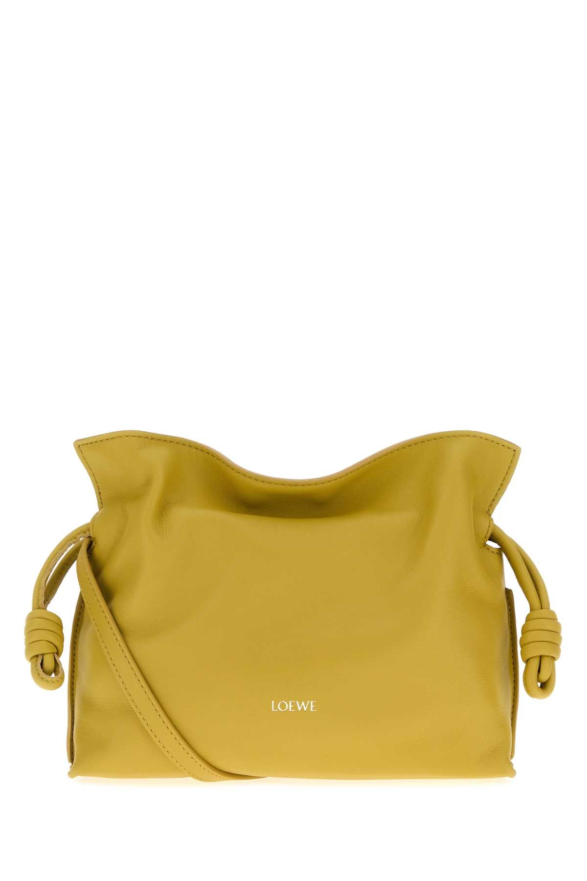 LOEWE FLAMENCO CLUTCH MINI For Women Exterior: 100% Calf Lining: 100% Suede Finishing: Golden metal
