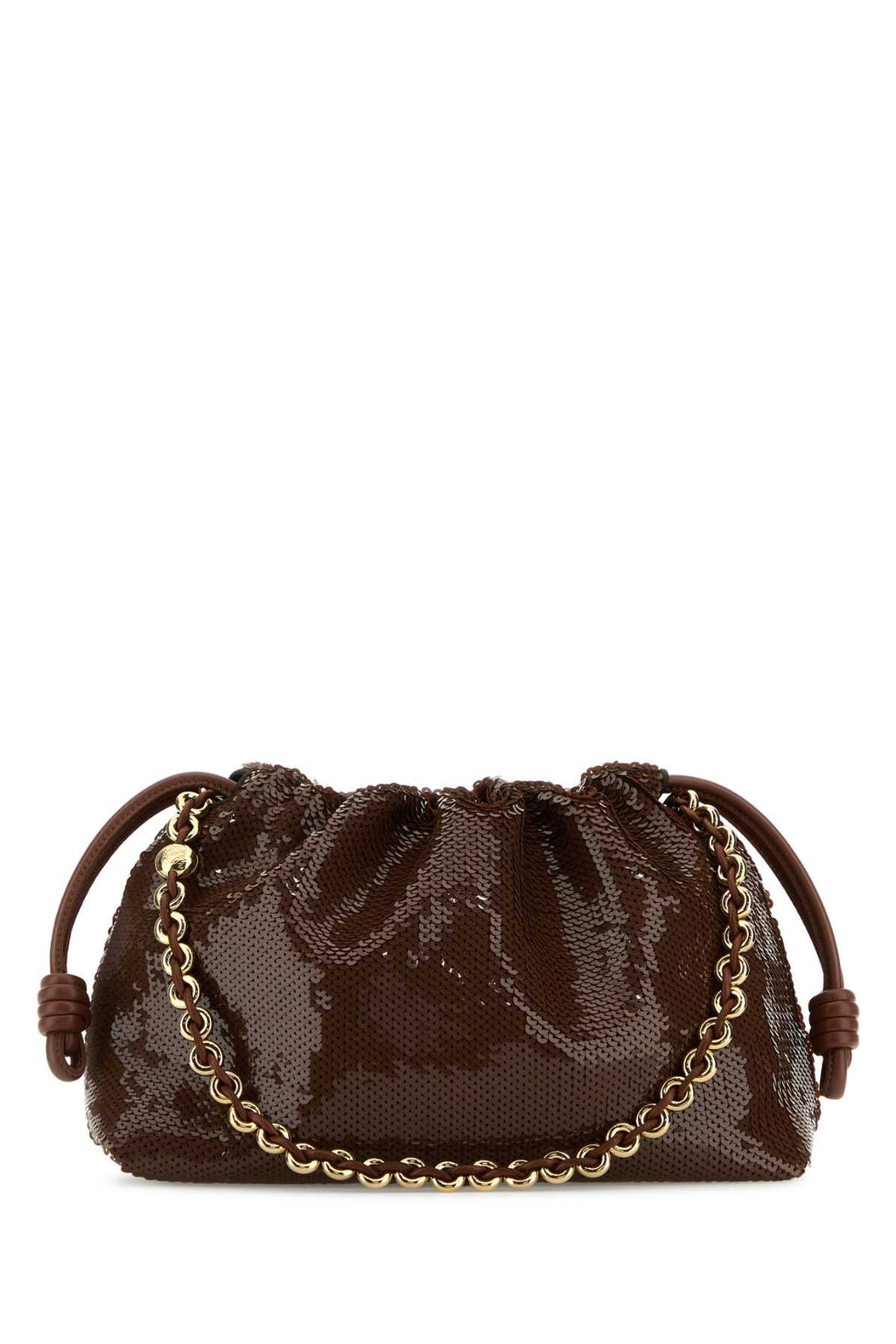LOEWE FLAMENCO PURSE M SEQUINS For Women Exterior: 100% Fabric Lining: 100% Suede Finishing: Golden metal