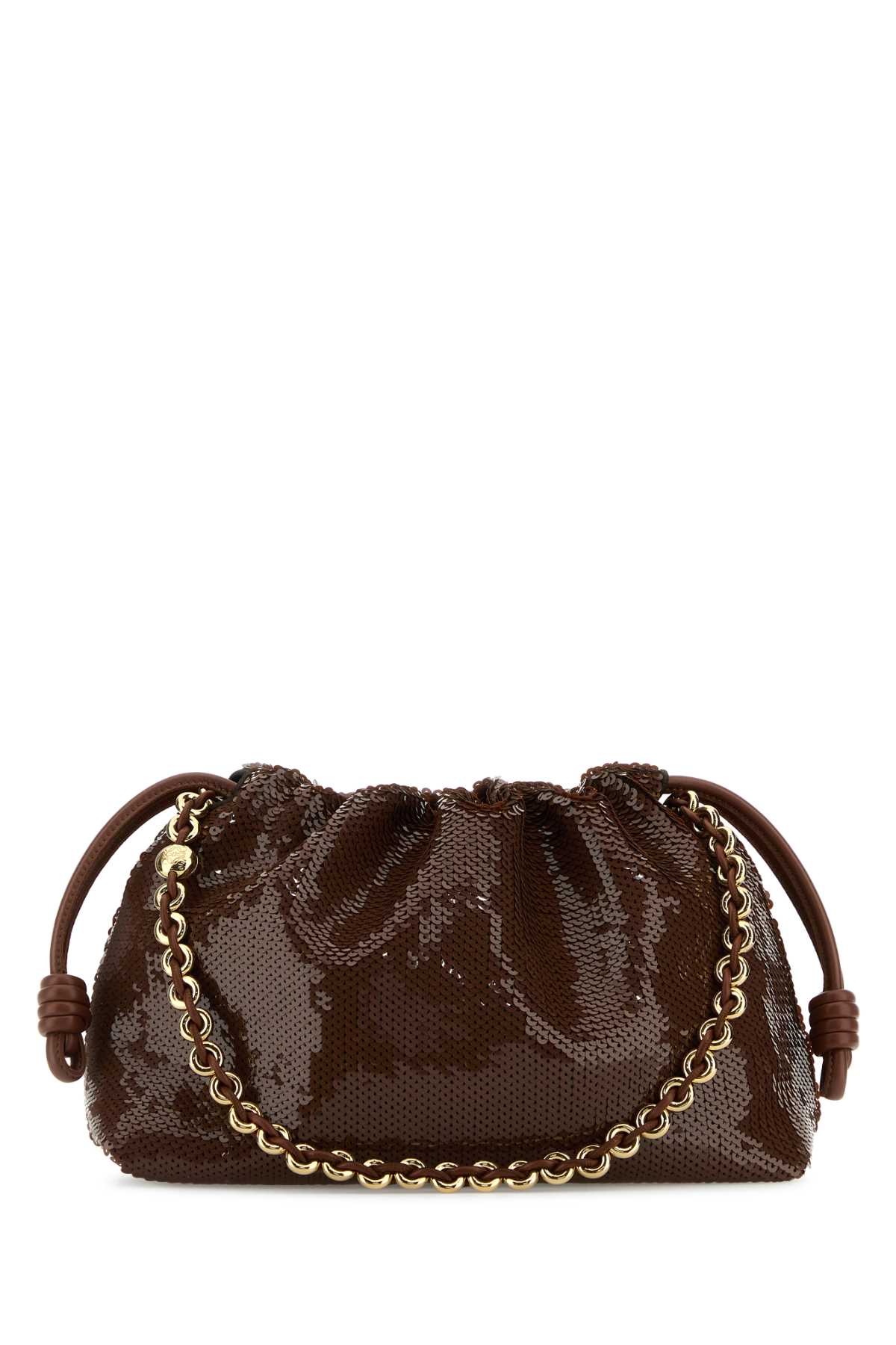 LOEWE FLAMENCO PURSE M SEQUINS For Women Exterior: 100% Fabric Lining: 100% Suede Finishing: Golden metal