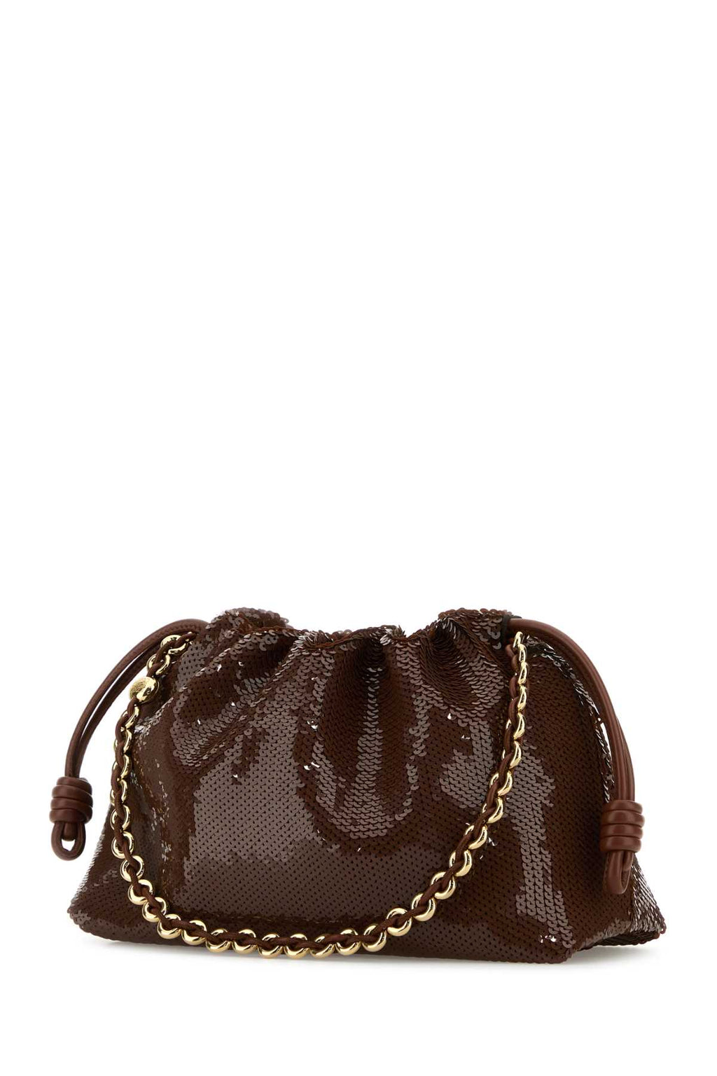 LOEWE FLAMENCO PURSE M SEQUINS For Women Exterior: 100% Fabric Lining: 100% Suede Finishing: Golden metal