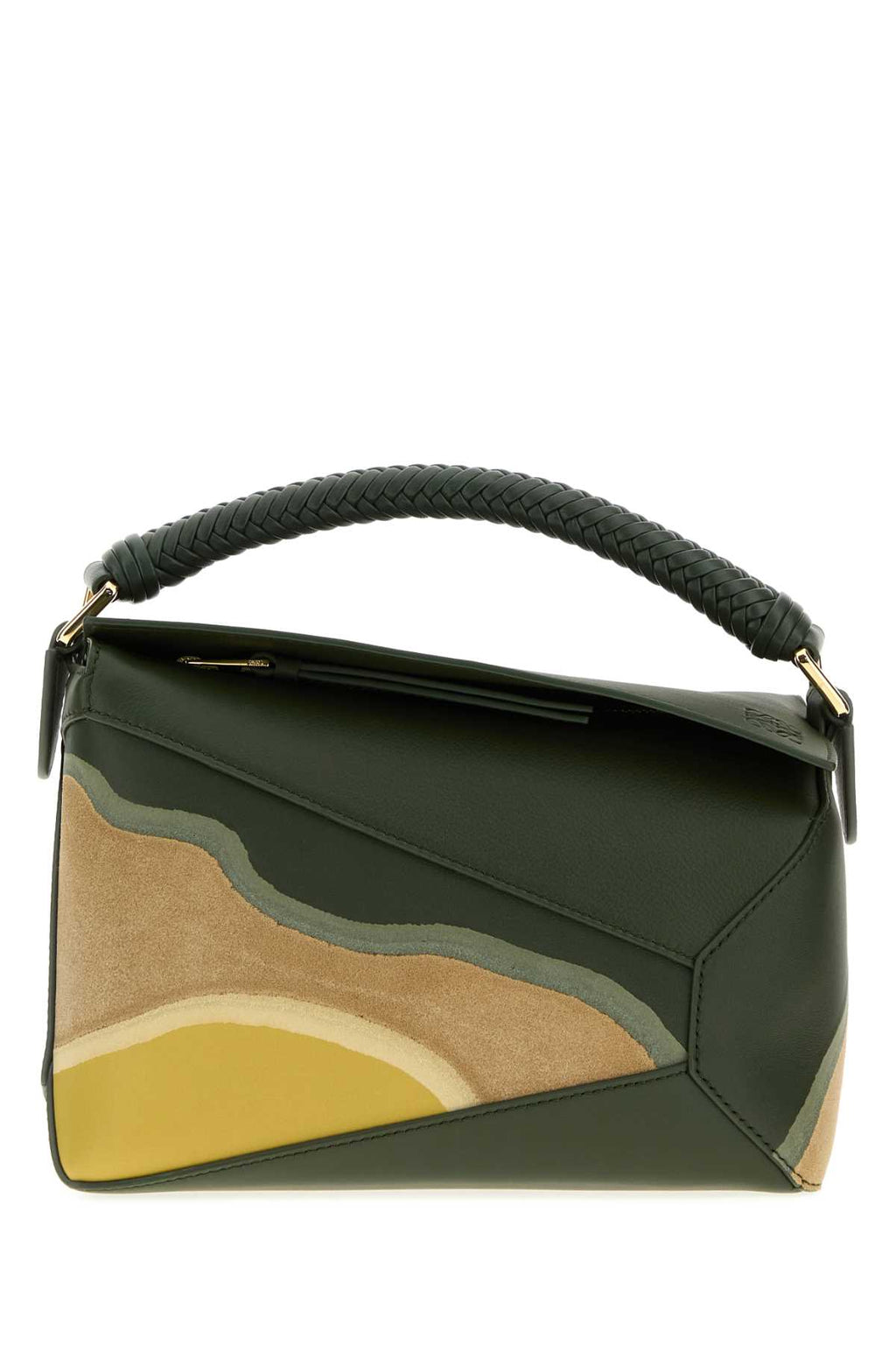 LOEWE PUZZLE EDGE S LANDSCAPE For Women Exterior: 100% Ovine leather Lining: 100% Fabric Finishing: Golden metal