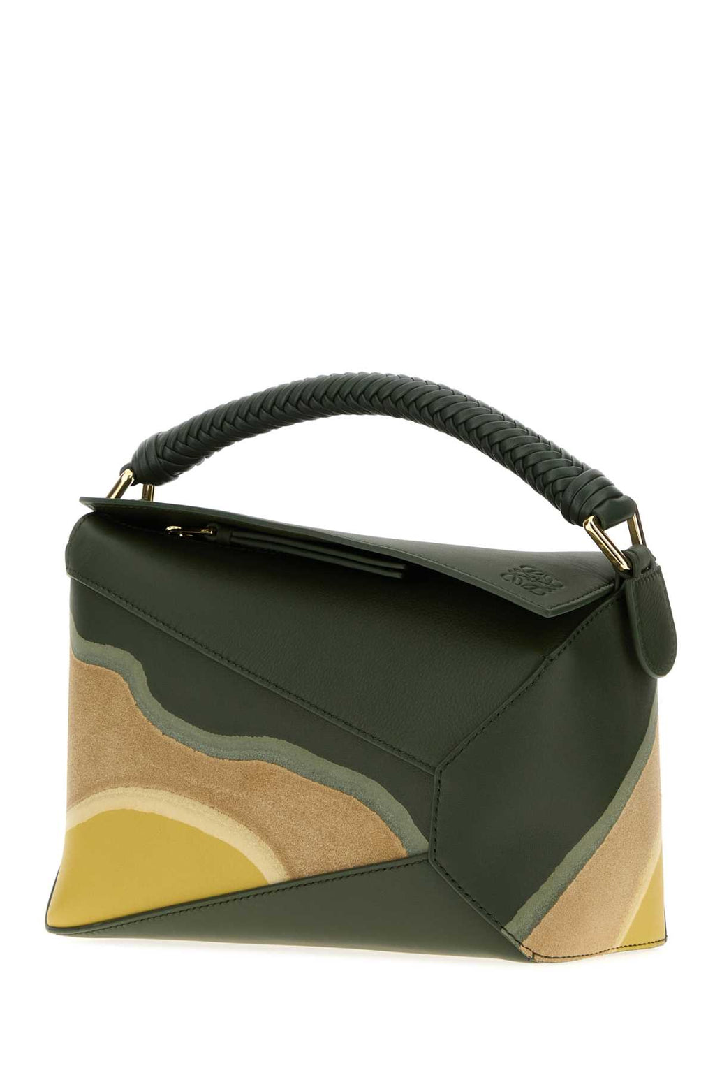 LOEWE PUZZLE EDGE S LANDSCAPE For Women Exterior: 100% Ovine leather Lining: 100% Fabric Finishing: Golden metal