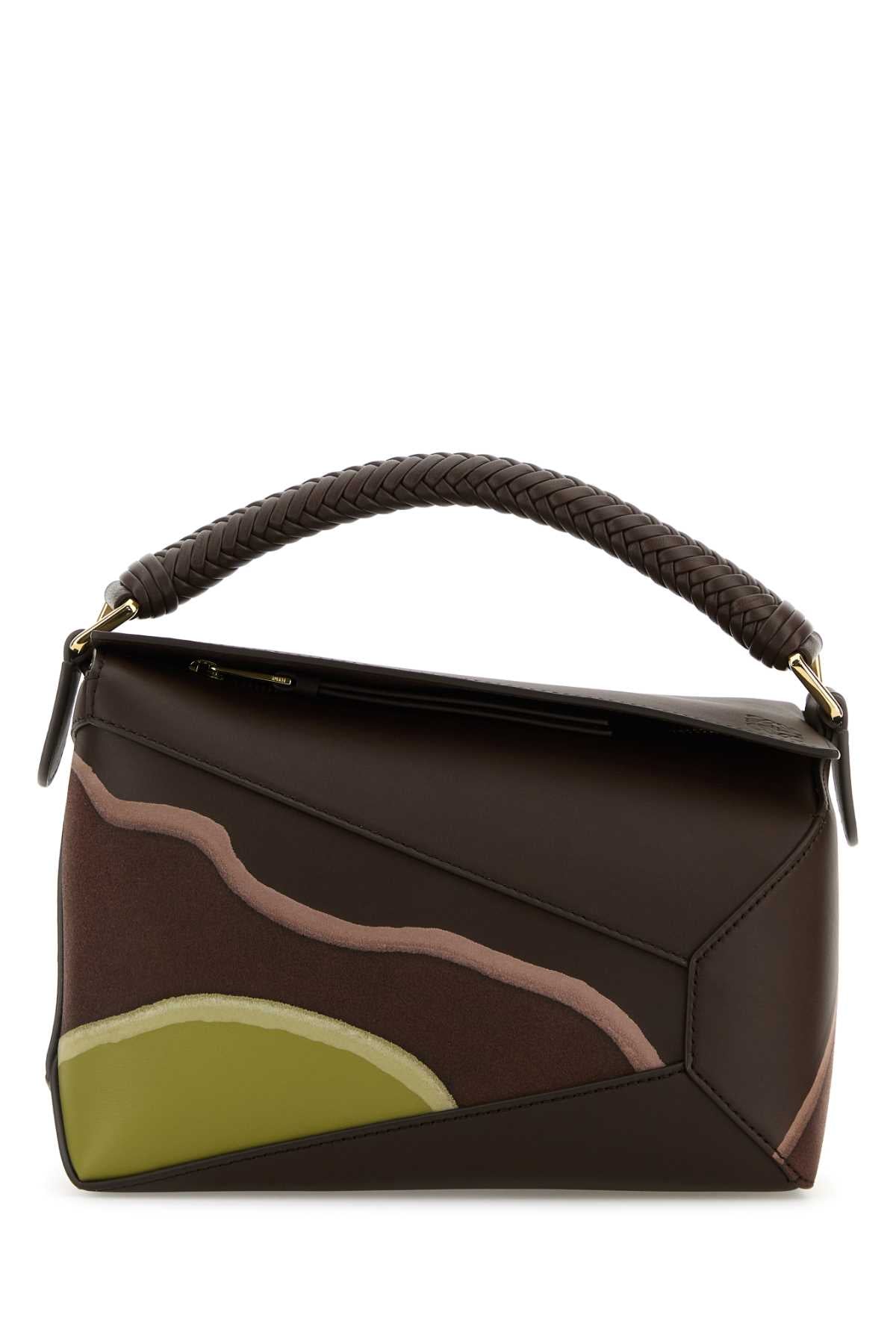 LOEWE PUZZLE EDGE S LANDSCAPE For Women Exterior: 100% Ovine leather Lining: 100% Fabric Finishing: Golden metal