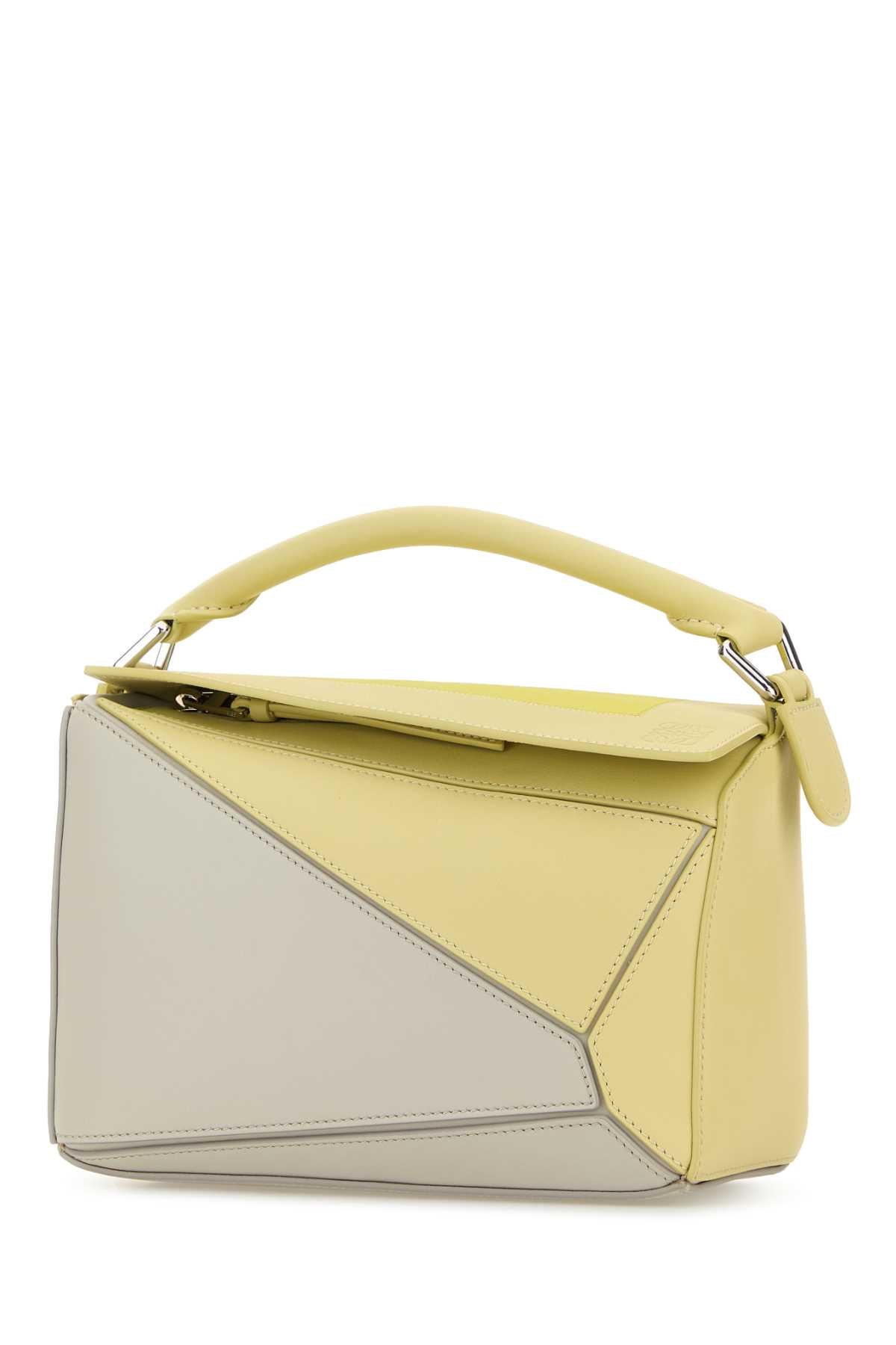 LOEWE PUZZLE S SQUARE For Women Exterior: 100% Suede Lining: 100% Suede Finishing: Golden metal