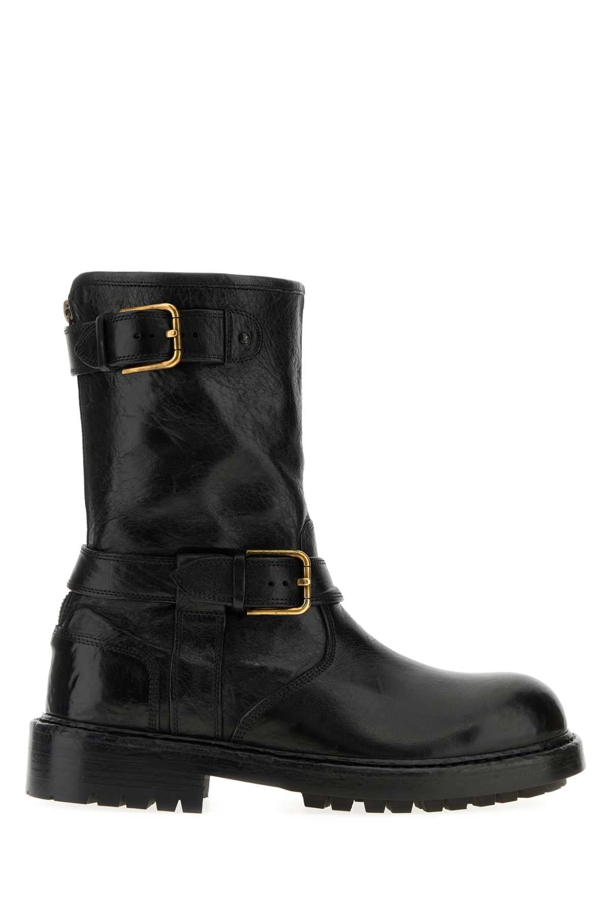 DOLCE & GABBANA STIVALE For Men Exterior: 100% Leather Interior: 100% Leather Sole: Rubber