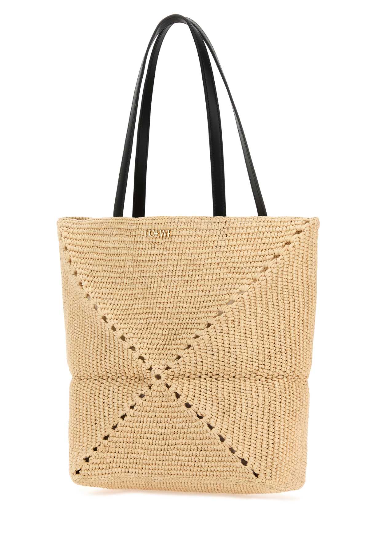 LOEWE PUZZLE FOLD TOTE MEDIUM For Women Exterior: 100% Raffia