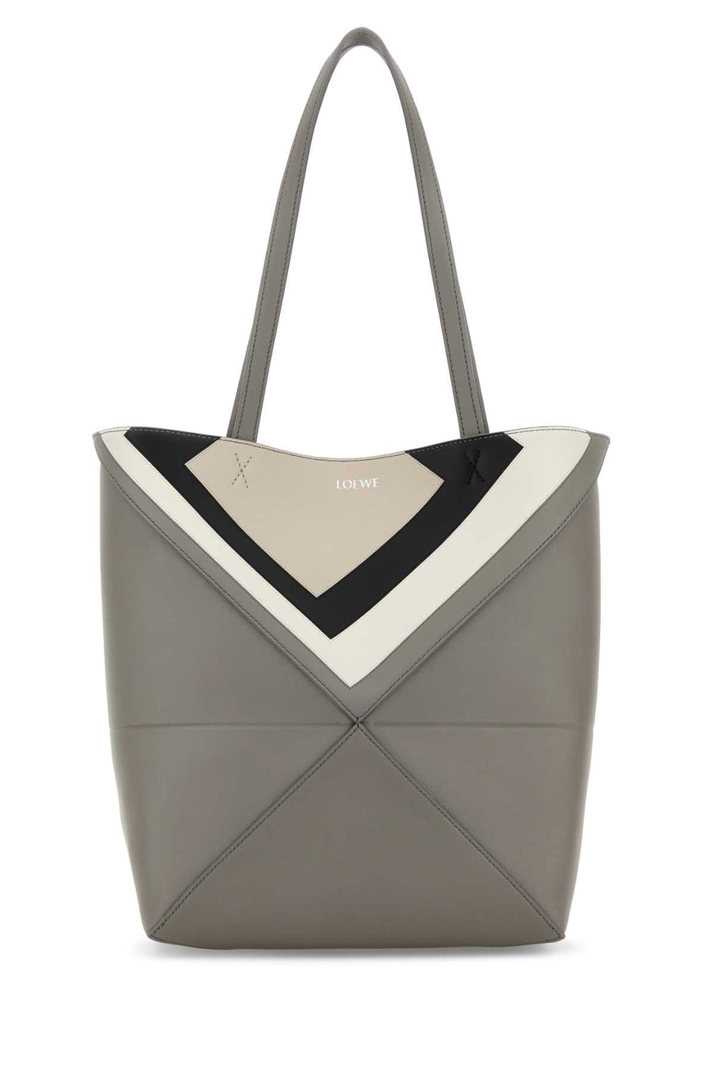 LOEWE PUZZLE FOLD TOTE M SQUARE For Women Exterior: 100% Calf Lining: 100% Suede