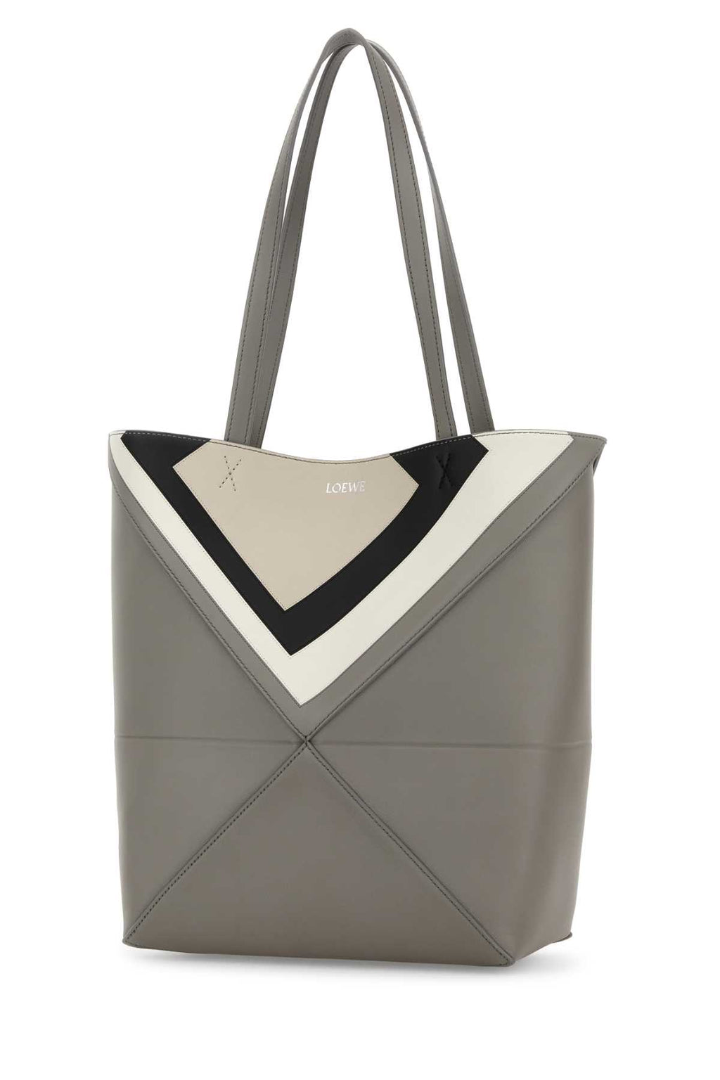LOEWE PUZZLE FOLD TOTE M SQUARE For Women Exterior: 100% Calf Lining: 100% Suede