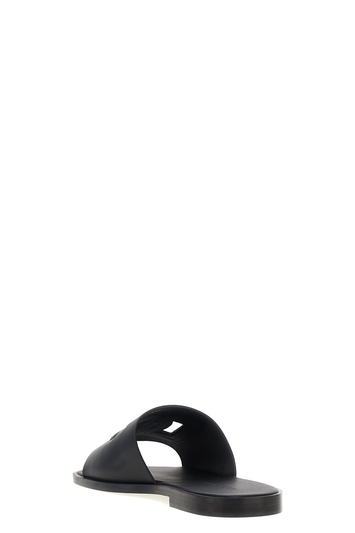 DOLCE & GABBANA Logo slides For Men 100% leather
