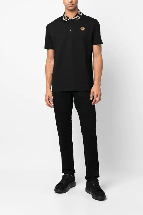 VERSACE 'Greca' polo shirt For Men 100% cotton
