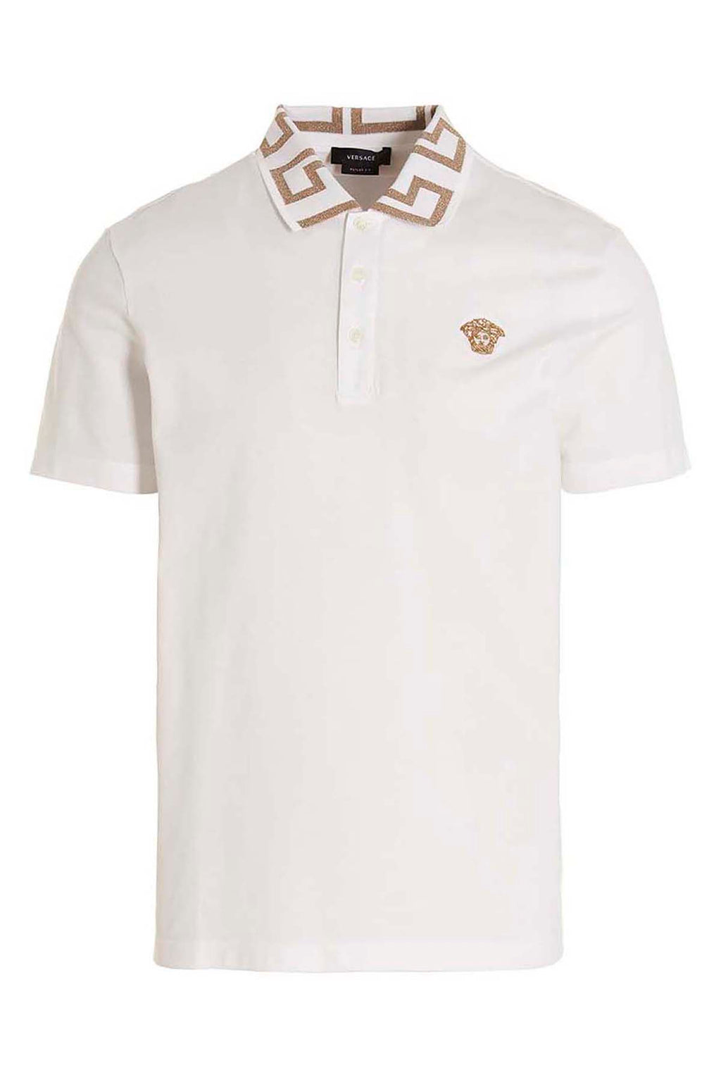 VERSACE 'Greca' polo shirt For Men 100% cotton