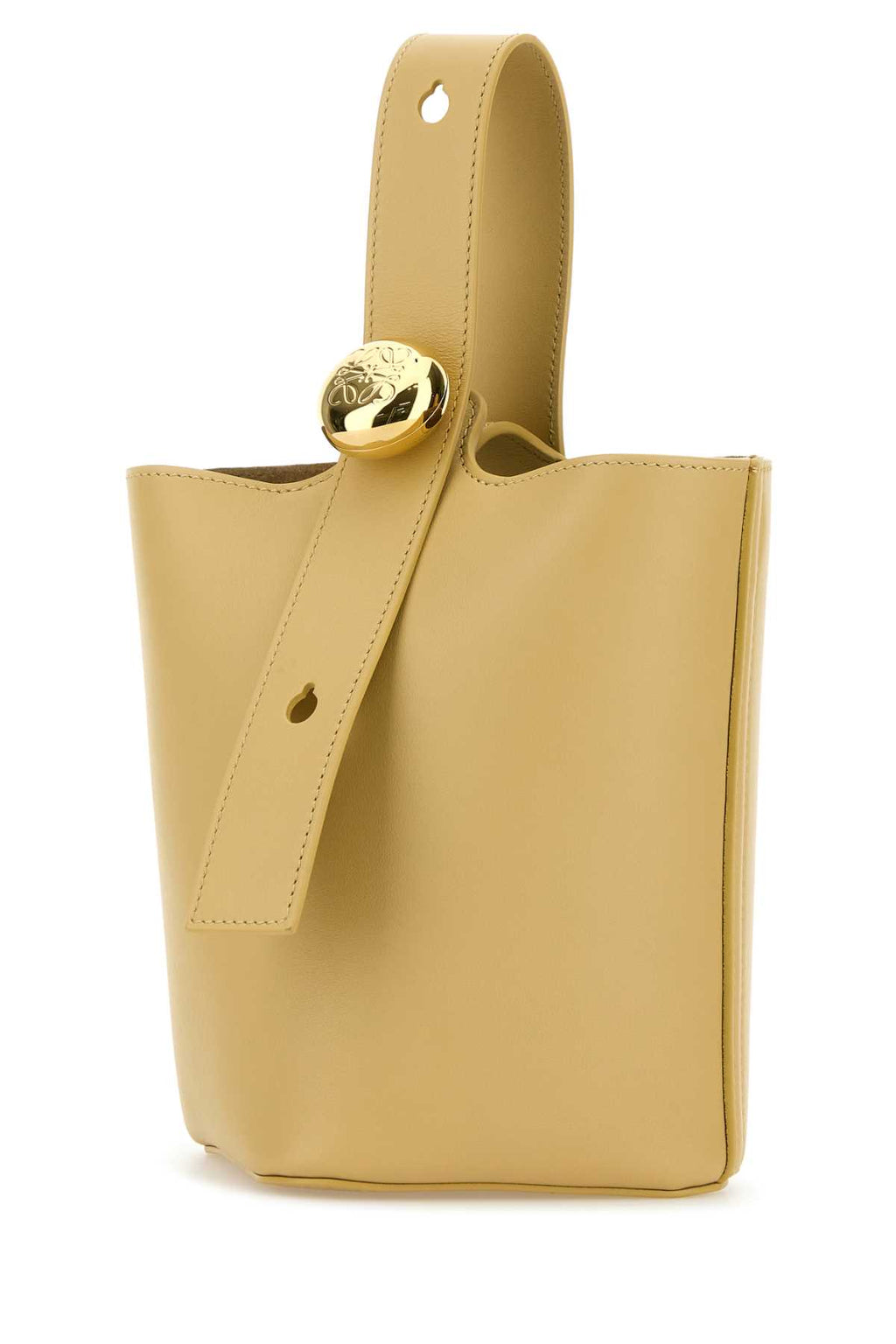 LOEWE PEBBLE BUCKET MINI For Women Exterior: 100% Calf Lining: 100% Suede Finishing: Gold metal
