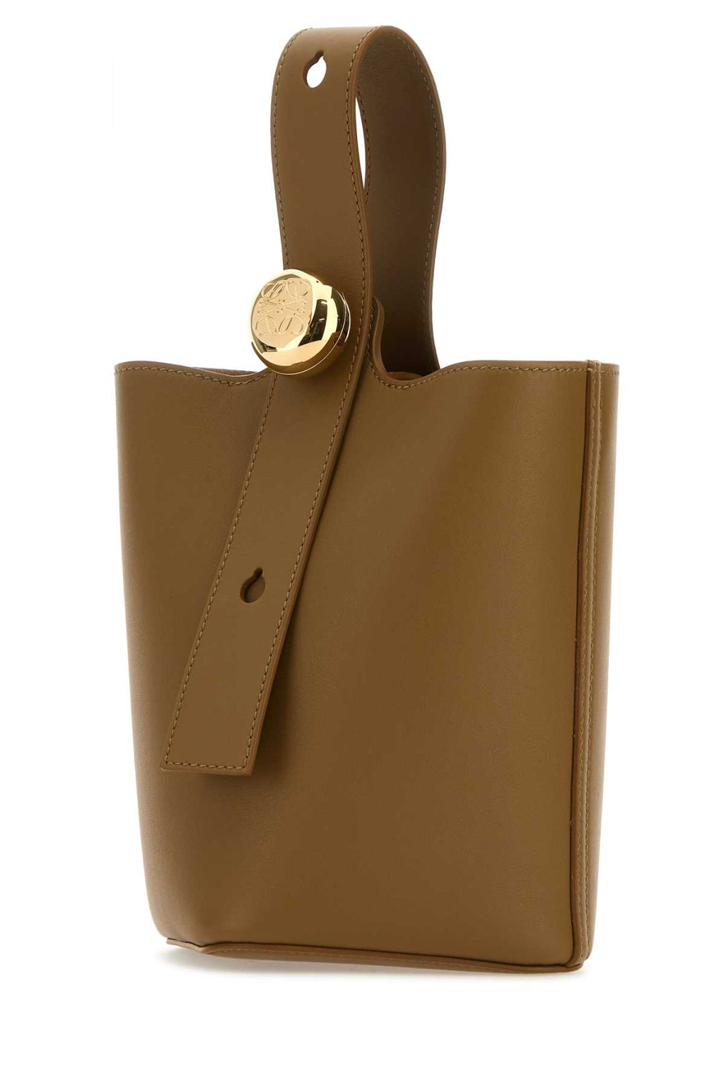 LOEWE PEBBLE BUCKET MINI For Women Exterior: 100% Calf Lining: 100% Suede Finishing: Gold metal