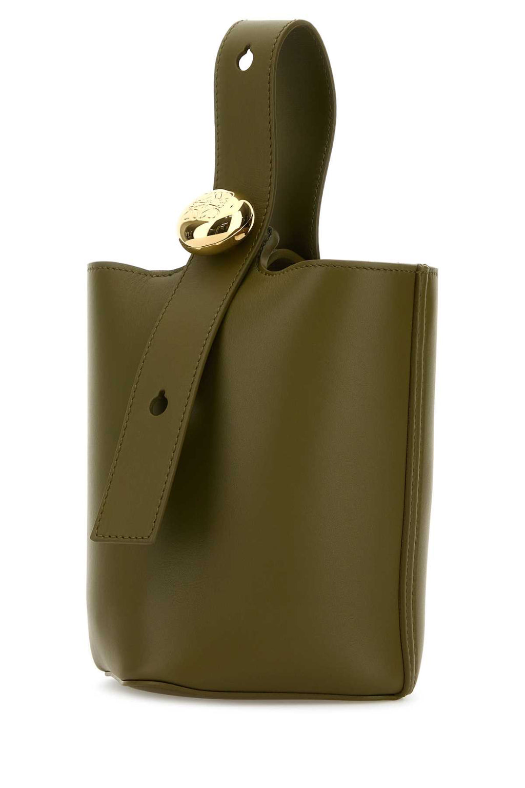 LOEWE PEBBLE BUCKET MINI For Women Exterior: 100% Calf Lining: 100% Suede Finishing: Gold metal