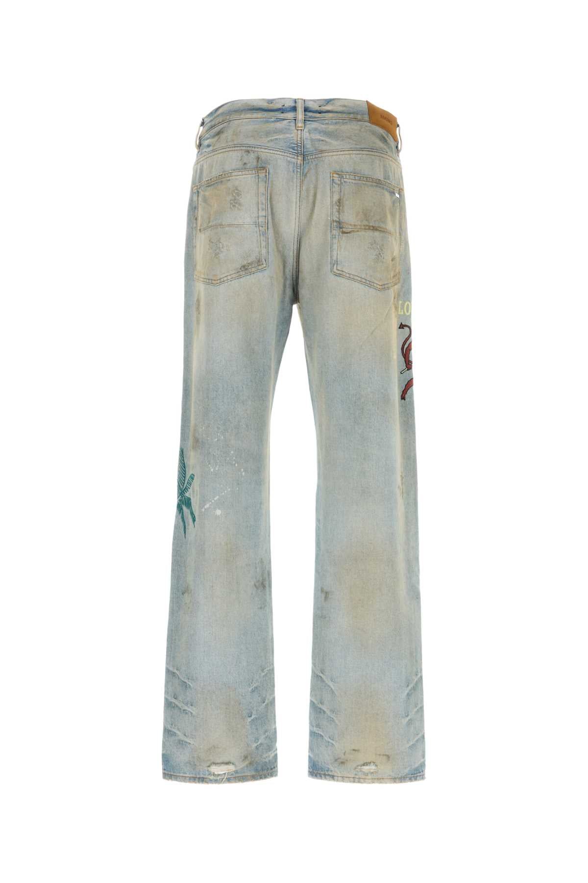 AMIRI EMBROIDERED SINNERS JEAN For Men Exterior: 100% Cotton