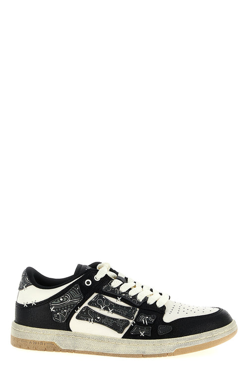 AMIRI 'Bandana Skel Top Low' sneakers For Men 100% calfskin leather (Bos Taurus)