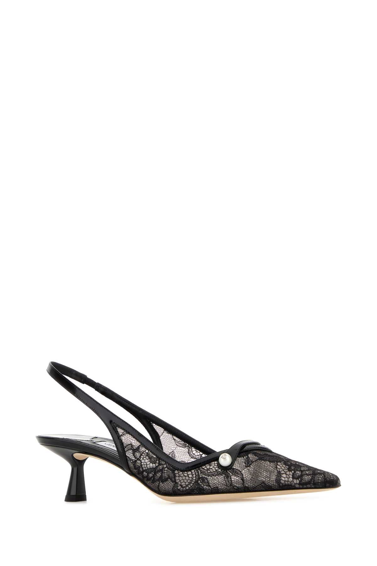 JIMMY CHOO AMITA 45 For Women Exterior: 100% Fabric Interior: 100% Fabric 100% Leather Sole: Leather