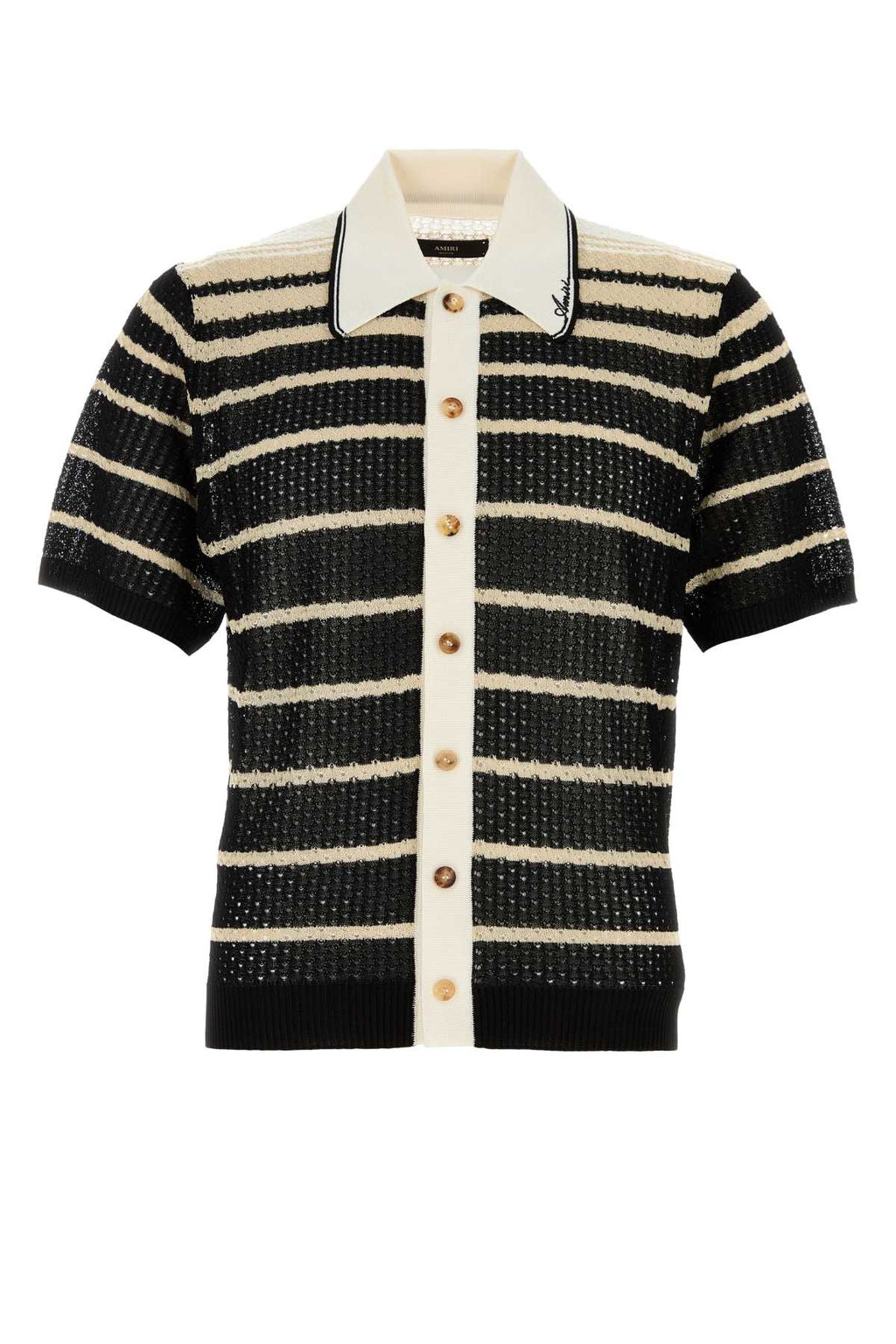 AMIRI STRIPED BUTTON DOWN SHIRT For Men Exterior: 100% Viscose