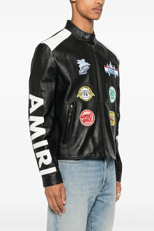 AMIRI 'Amiri Patch Racer' jacket For Men 100% calfskin leather (Bos Taurus)