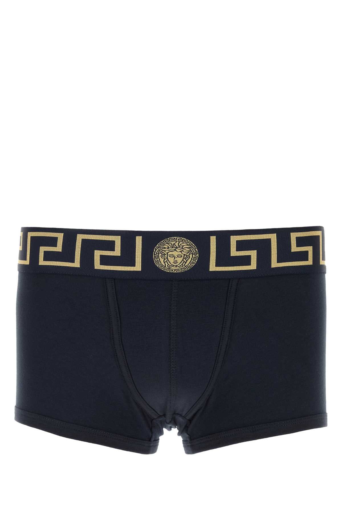 VERSACE UNDERPANTS LOW RISE TRUNK STRETCH BIO COTTON JERS For Men Exterior: 94% Cotton 6% Elastane Lining: 94% Cotton 6% Elastane