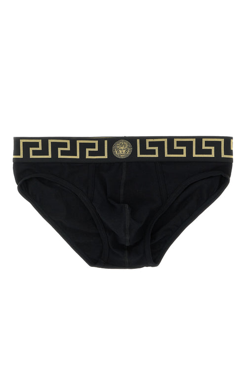 VERSACE 'Greca' 2-pack briefs set For Men 94% cotton 6% elastane