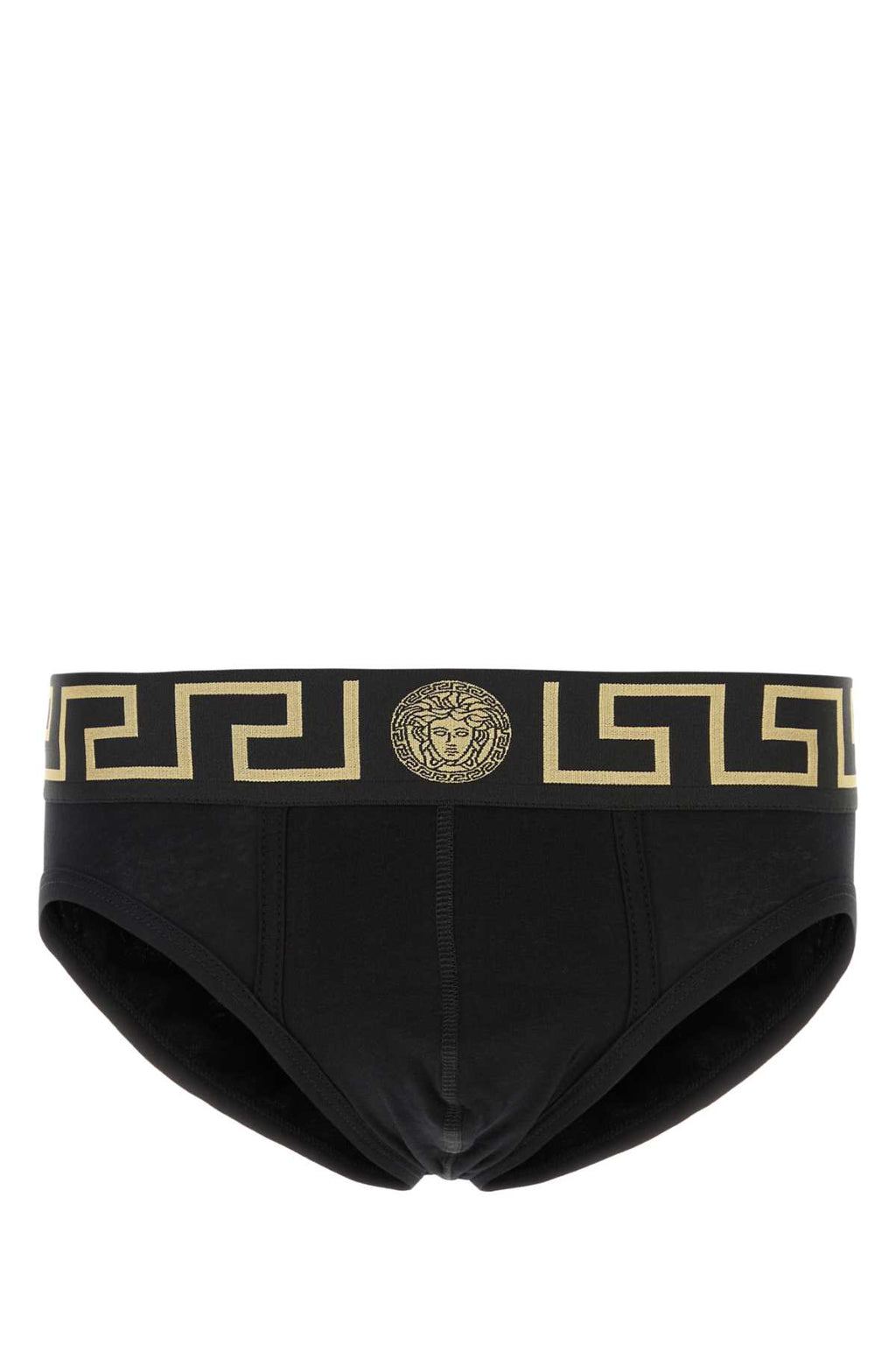 VERSACE BI-PACK SLIP JERSEY TOPEKA BI-STRETCH COTTON ORGAN For Men 1.Outer Fabric:6% Elastane, 94% CottonGusset:6% Elastane, 94% CottonTrim:9% Elastane, 9% Nylon, 82% Polyester