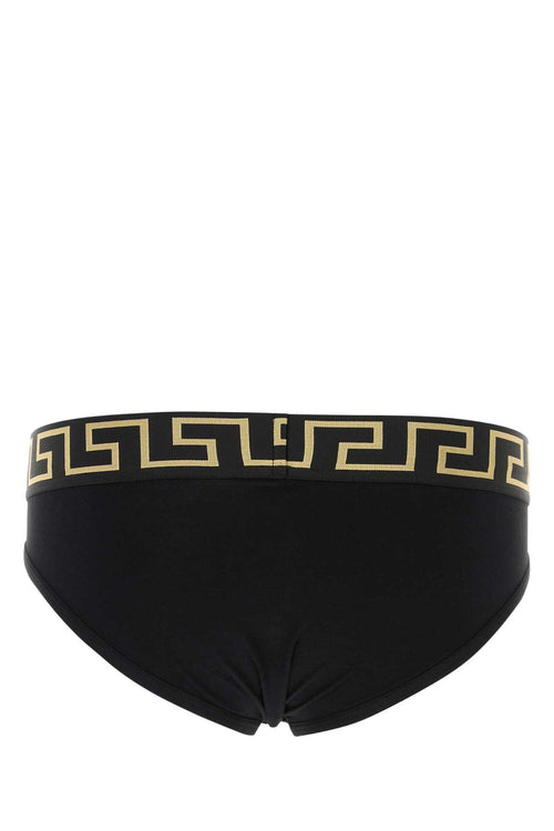 VERSACE BI-PACK SLIP JERSEY TOPEKA BI-STRETCH COTTON ORGAN For Men 1.Outer Fabric:6% Elastane, 94% CottonGusset:6% Elastane, 94% CottonTrim:9% Elastane, 9% Nylon, 82% Polyester