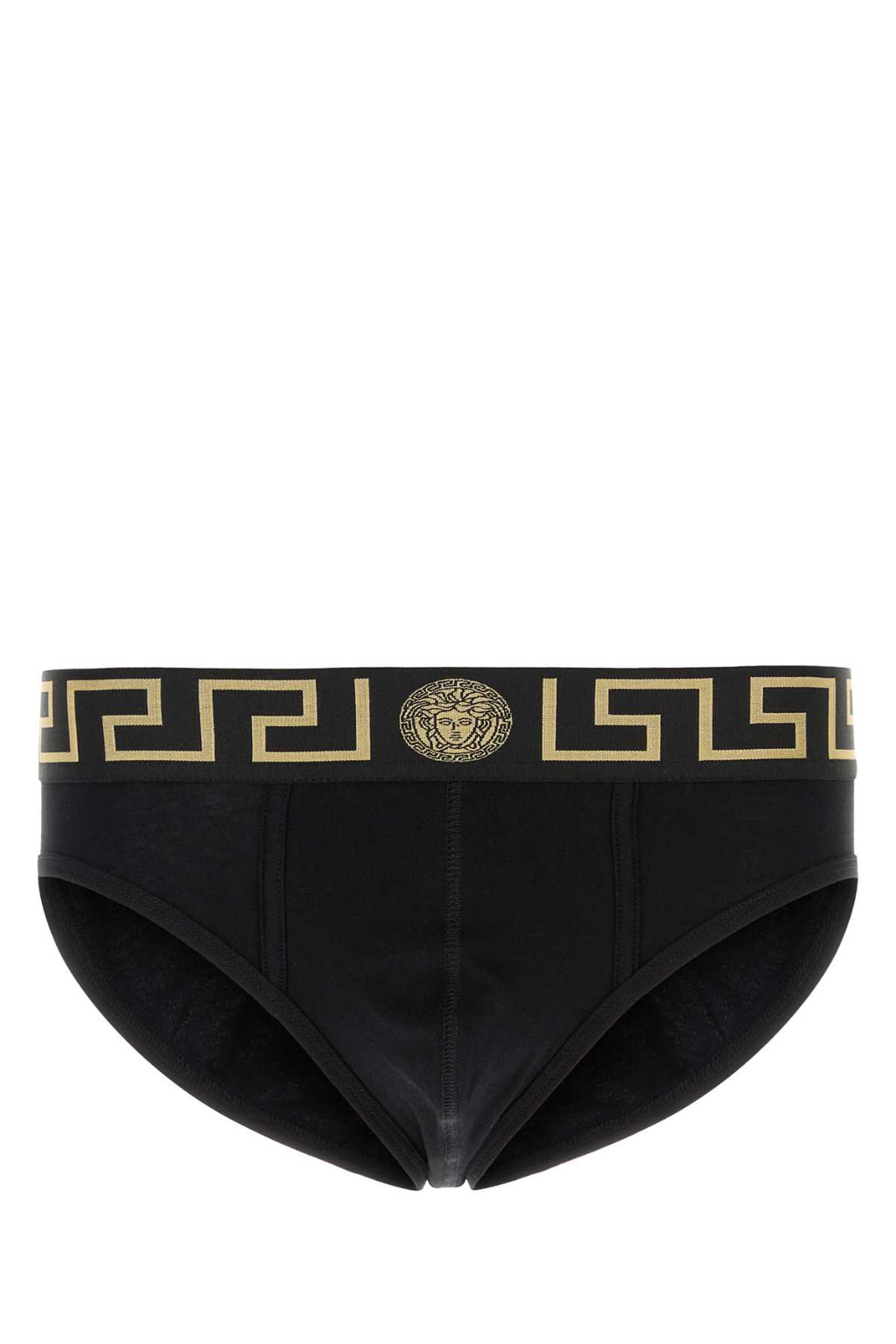 VERSACE BI-PACK SLIP JERSEY TOPEKA BI For Men 1.Outer Fabric:6% Elastane, 94% CottonGusset:6% Elastane, 94% CottonTrim:9% Elastane, 9% Nylon, 82% Polyester