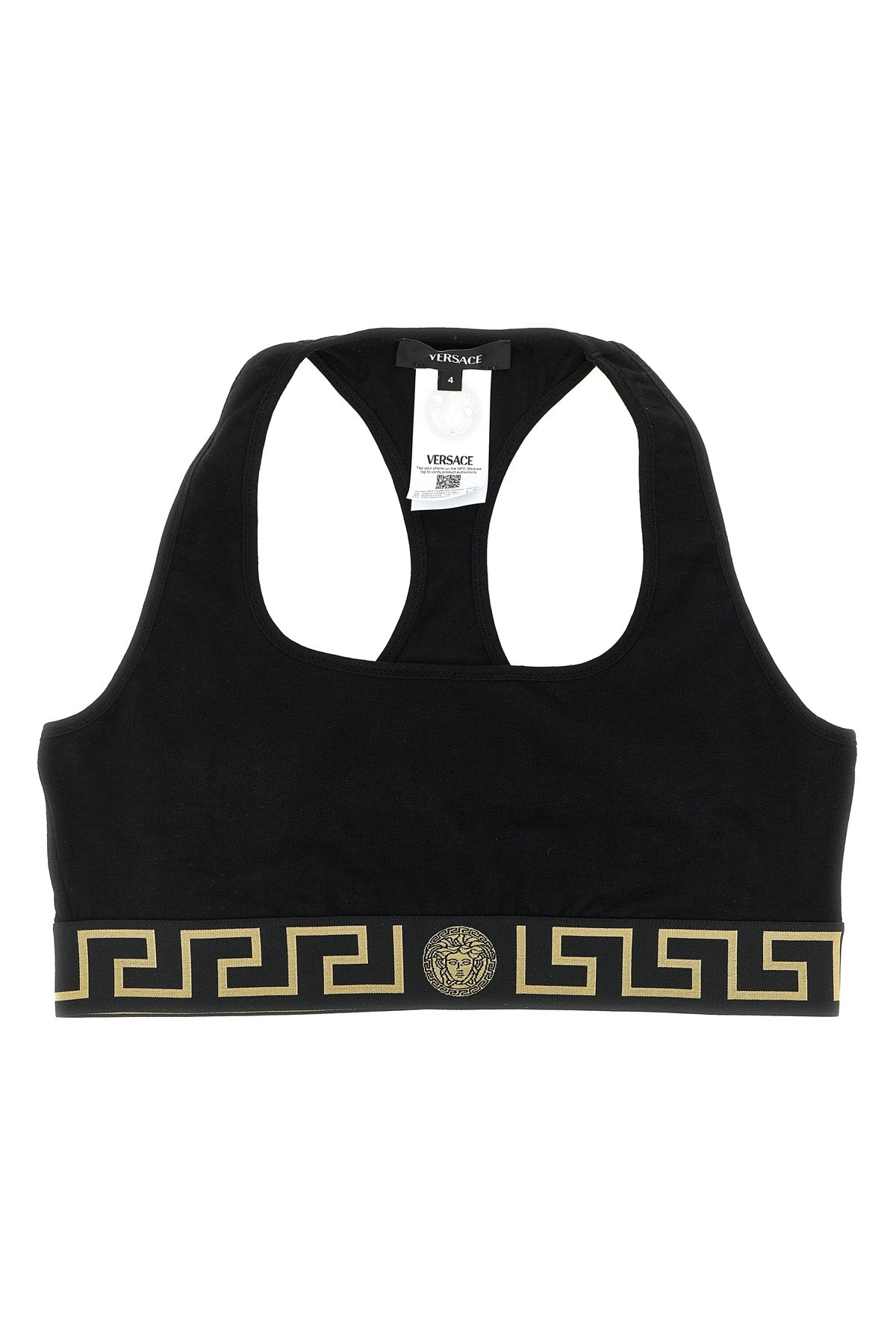 VERSACE Bra 'Greca' For Women 94% cotton 6% elastane