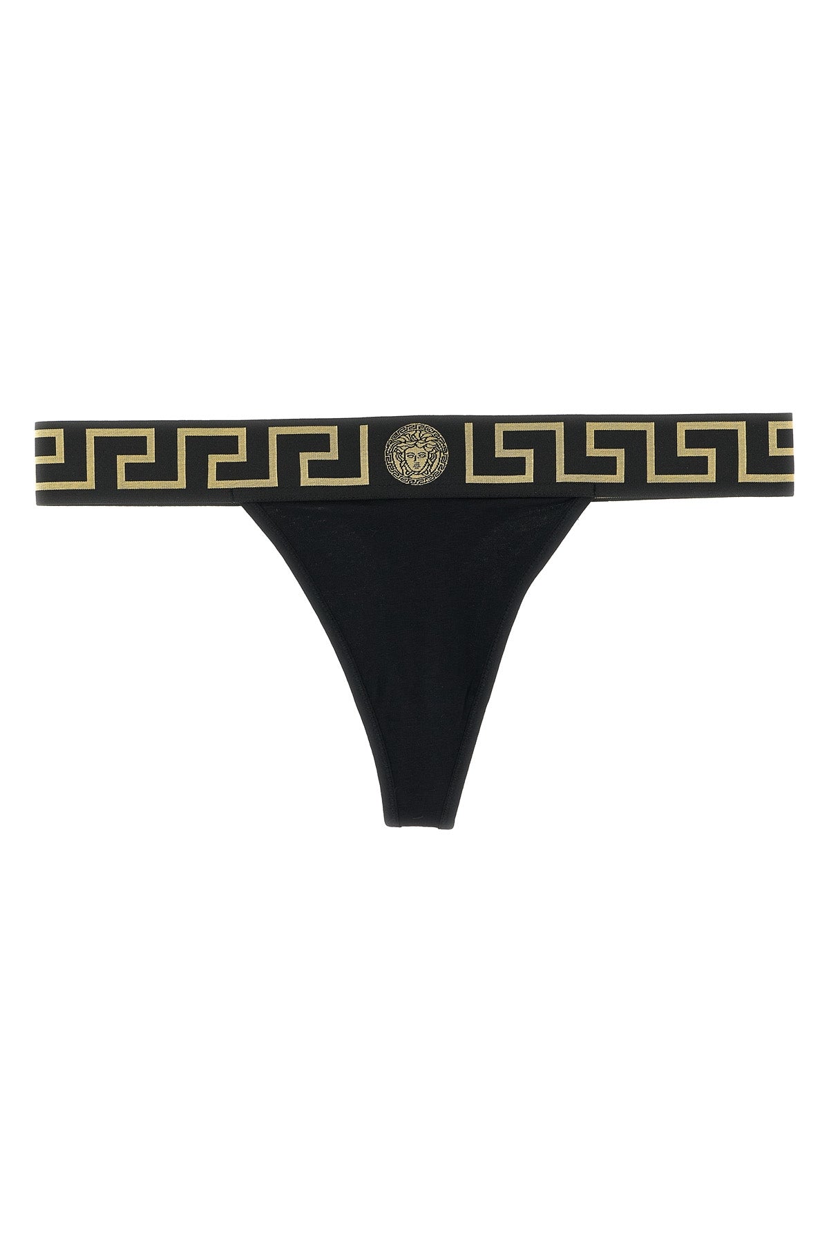 VERSACE 'Greca' thong For Women 94% cotton 6% elastane