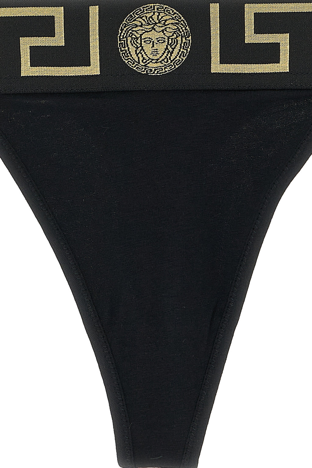 VERSACE 'Greca' thong For Women 94% cotton 6% elastane