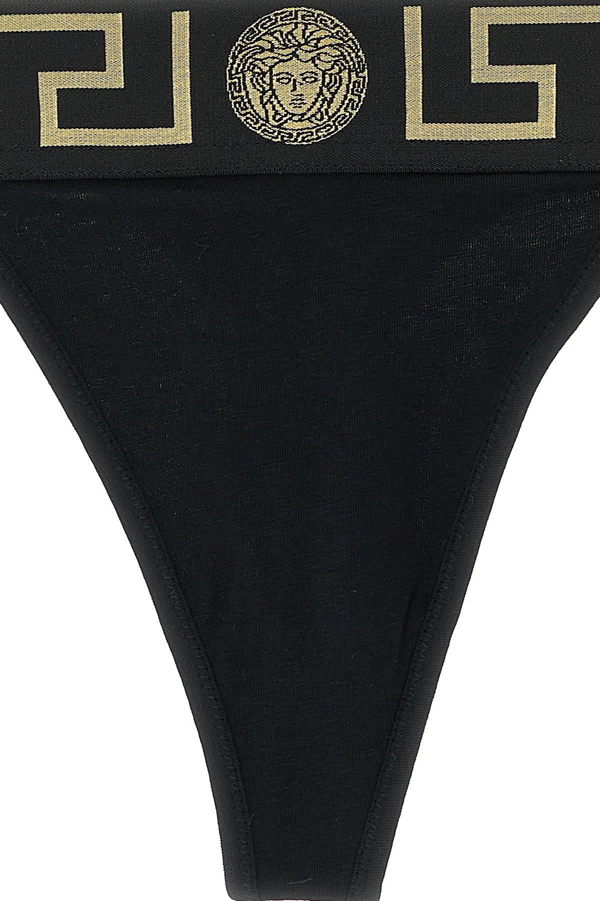 VERSACE 'Greca' thong For Women 94% cotton 6% elastane