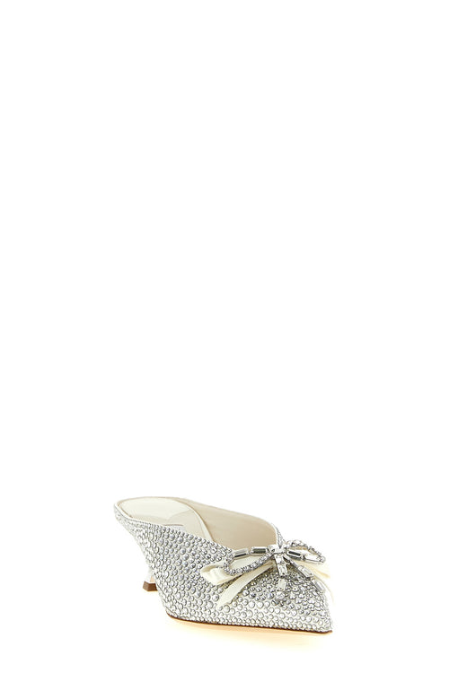 JIMMY CHOO 'Auria' sabots For Women 50% tx 35% cy 5% sa 5% pt 5% me