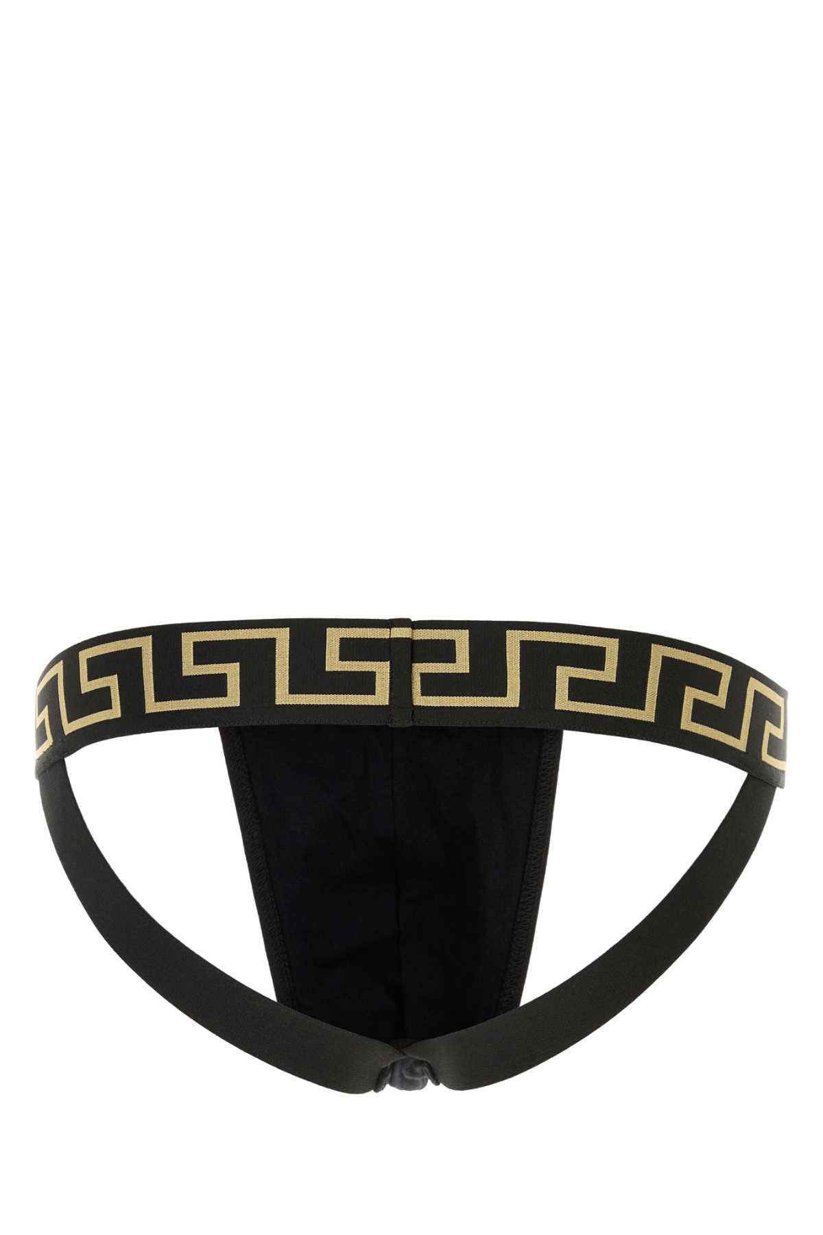 VERSACE UNDERPANTS JOCK STRAP JERSEY TOPEKA BI- For Men 1.Outer Fabric:6% Elastane, 94% Cotton2.Trim:2% Nylon, 17% Elastane, 81% PolyesterGusset:6% Elastane, 94% CottonTrim:9% Elastane, 9% Nylon, 82% Polyester