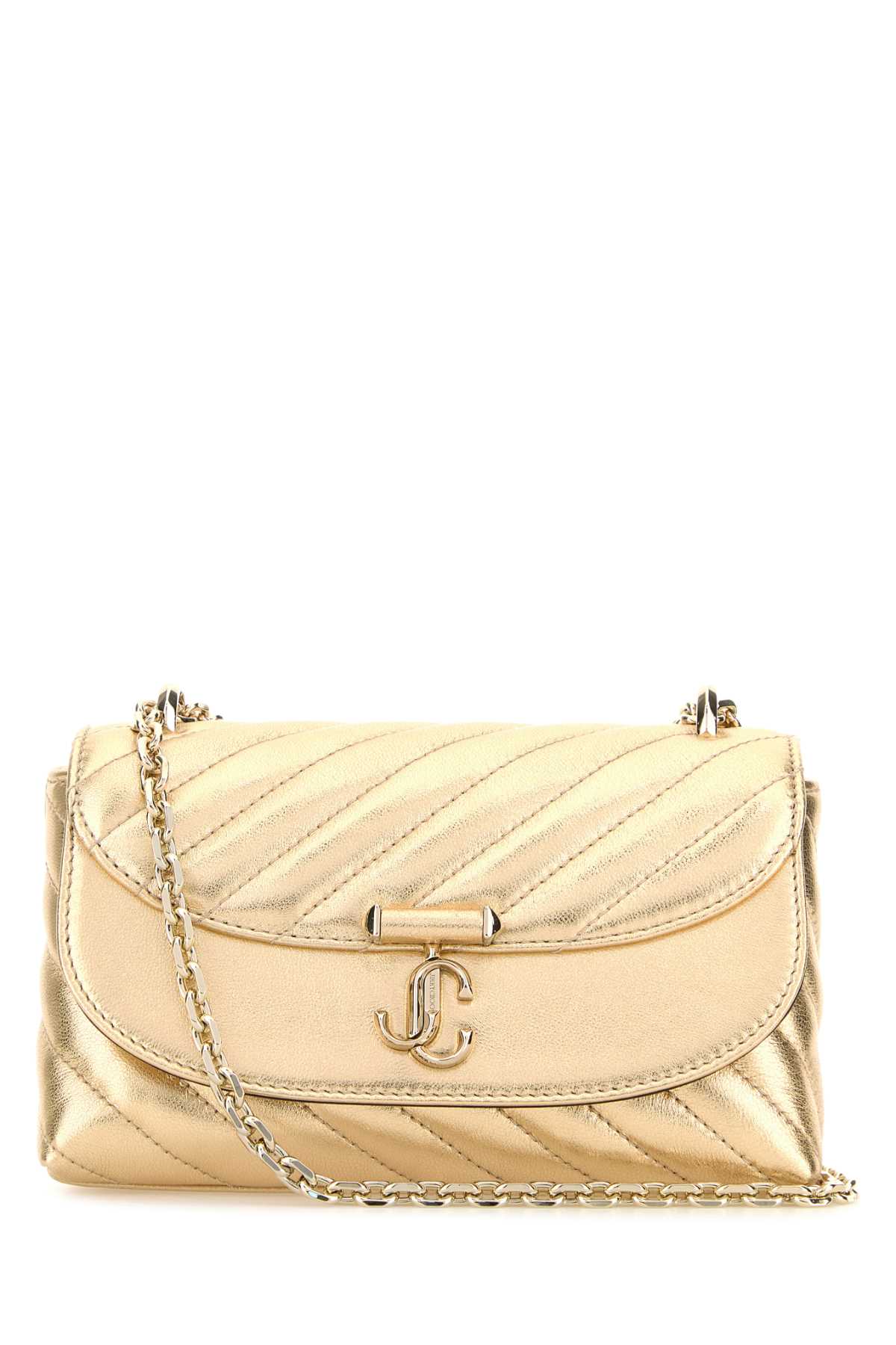 JIMMY CHOO AVN CURVE XBODY/S For Women Exterior: 100% Nappa leather Lining: 100% Fabric Finishing: Platinum