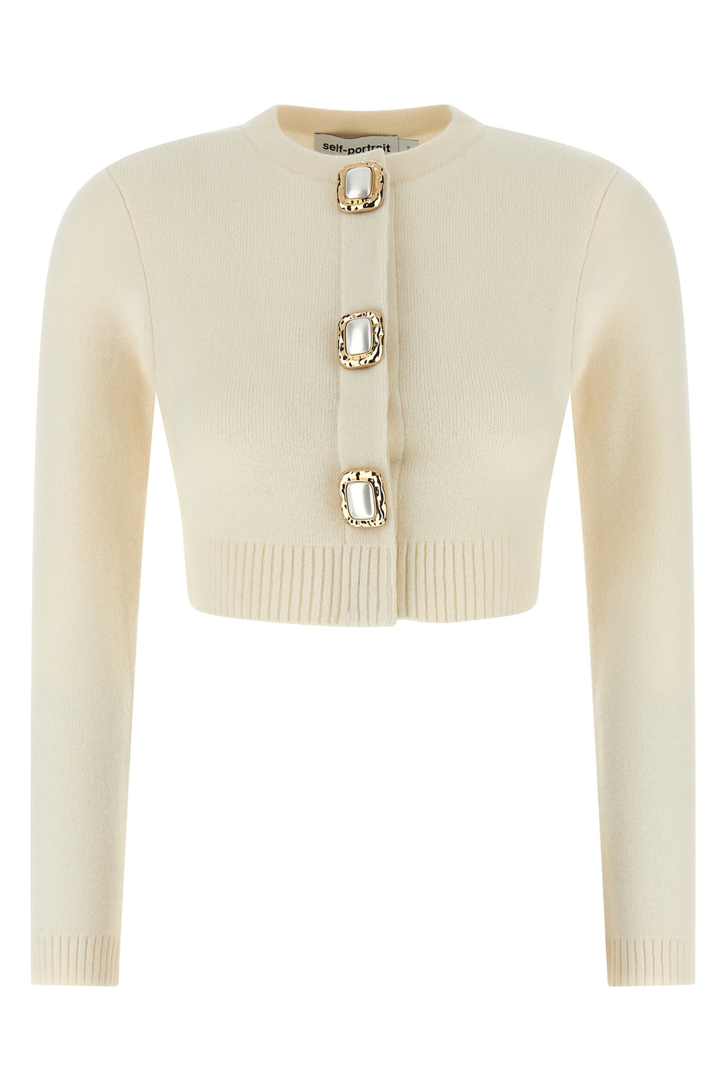 SELF PORTRAIT 'Cream Wool' cardigan For Women 93% wool 6% polyamide 1% elastane