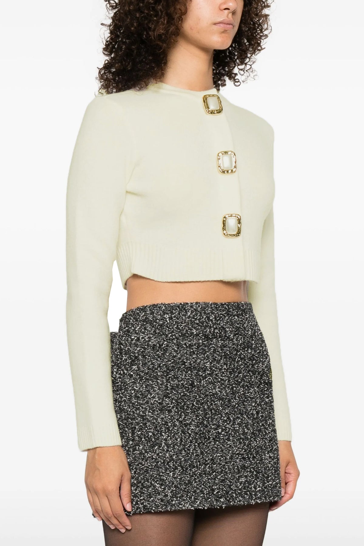 SELF PORTRAIT 'Cream Wool' cardigan For Women 93% wool 6% polyamide 1% elastane