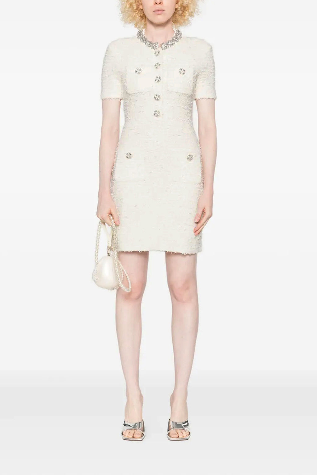SELF PORTRAIT Knitted dress For Women 41% co, 30% pes, 15% pa, 13% wo, 1% ea