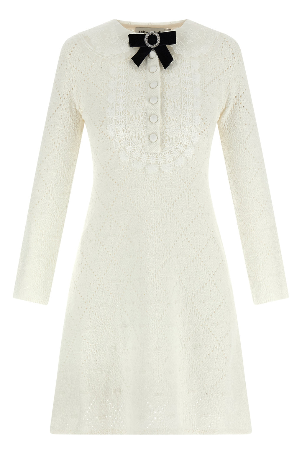 SELF PORTRAIT Lace dress For Women 77% cotton 16% polyester 6% polyamide 1% elastane