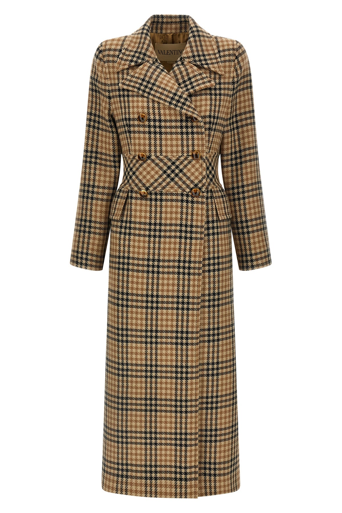 valentino garavani Valentino Garavani Houndstooth Wool coat