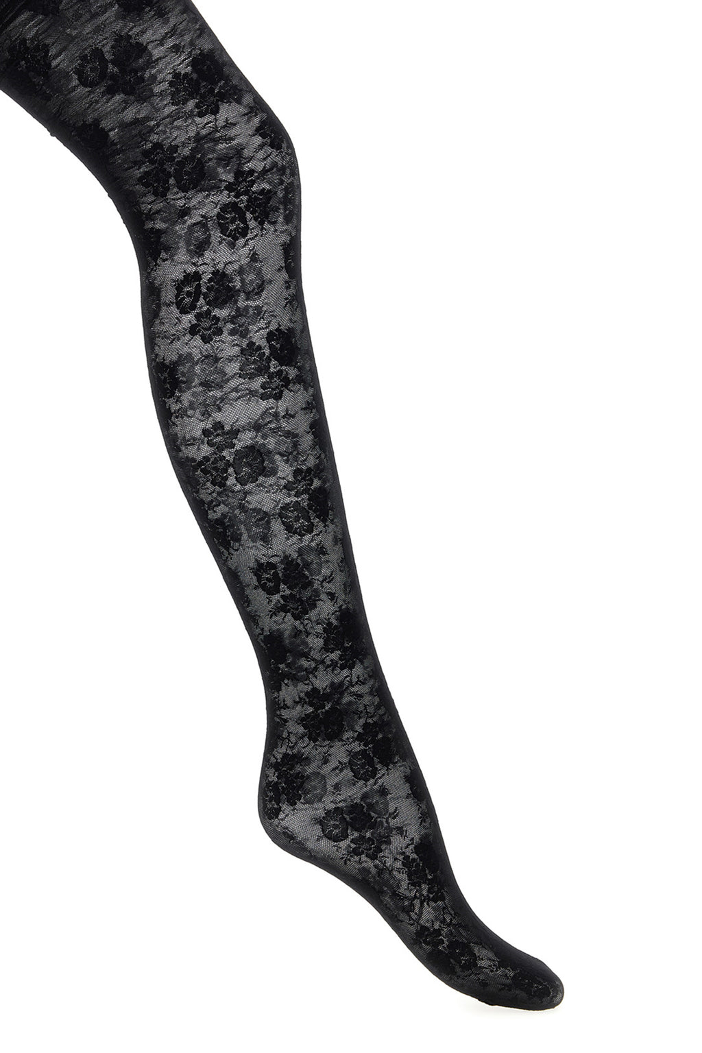 VALENTINO GARAVANI Valentino Garavani 'Chez Valentino' lace tights For Women 91% polyamide, 9% elastane