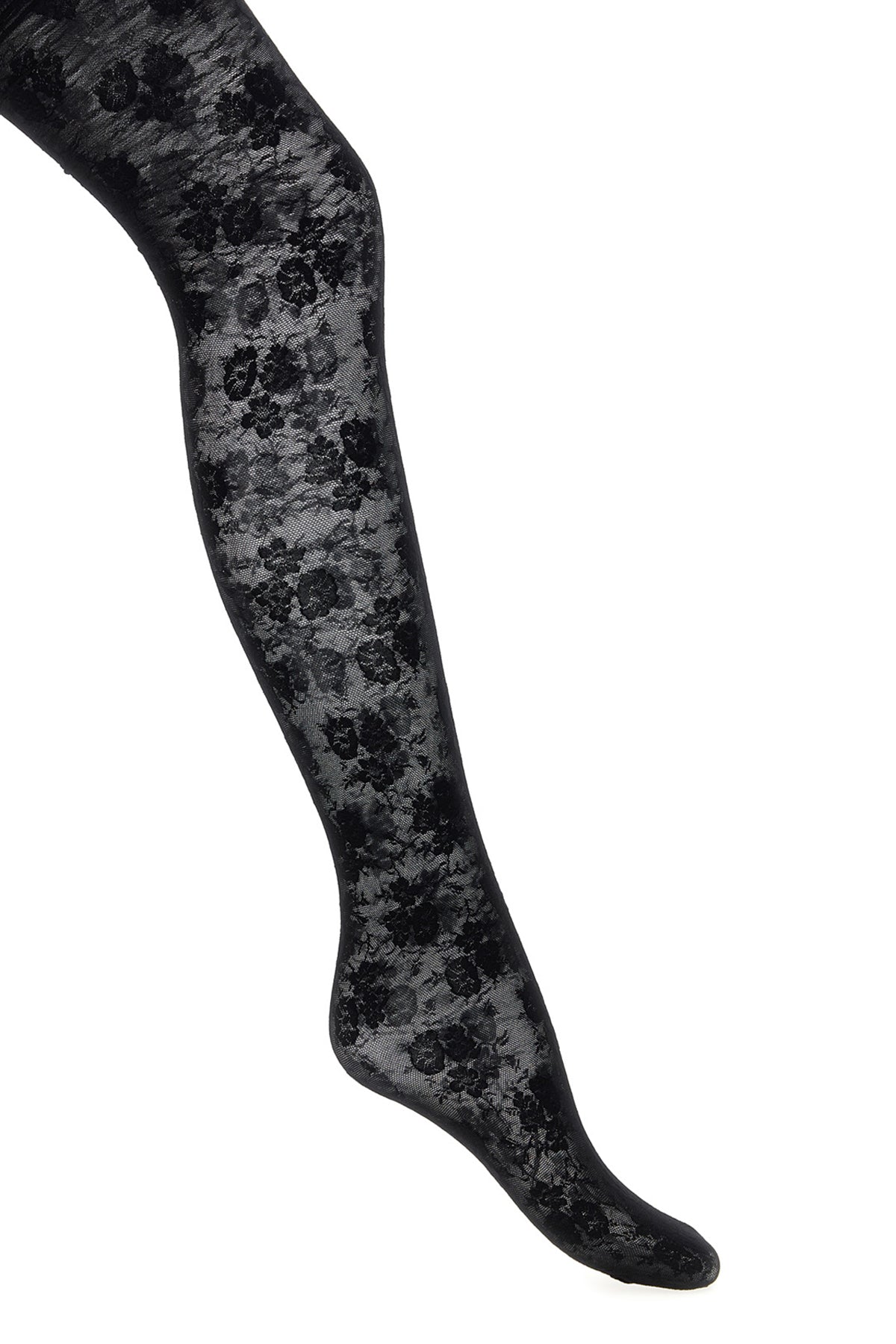 VALENTINO GARAVANI Valentino Garavani 'Chez Valentino' lace tights For Women 91% polyamide, 9% elastane