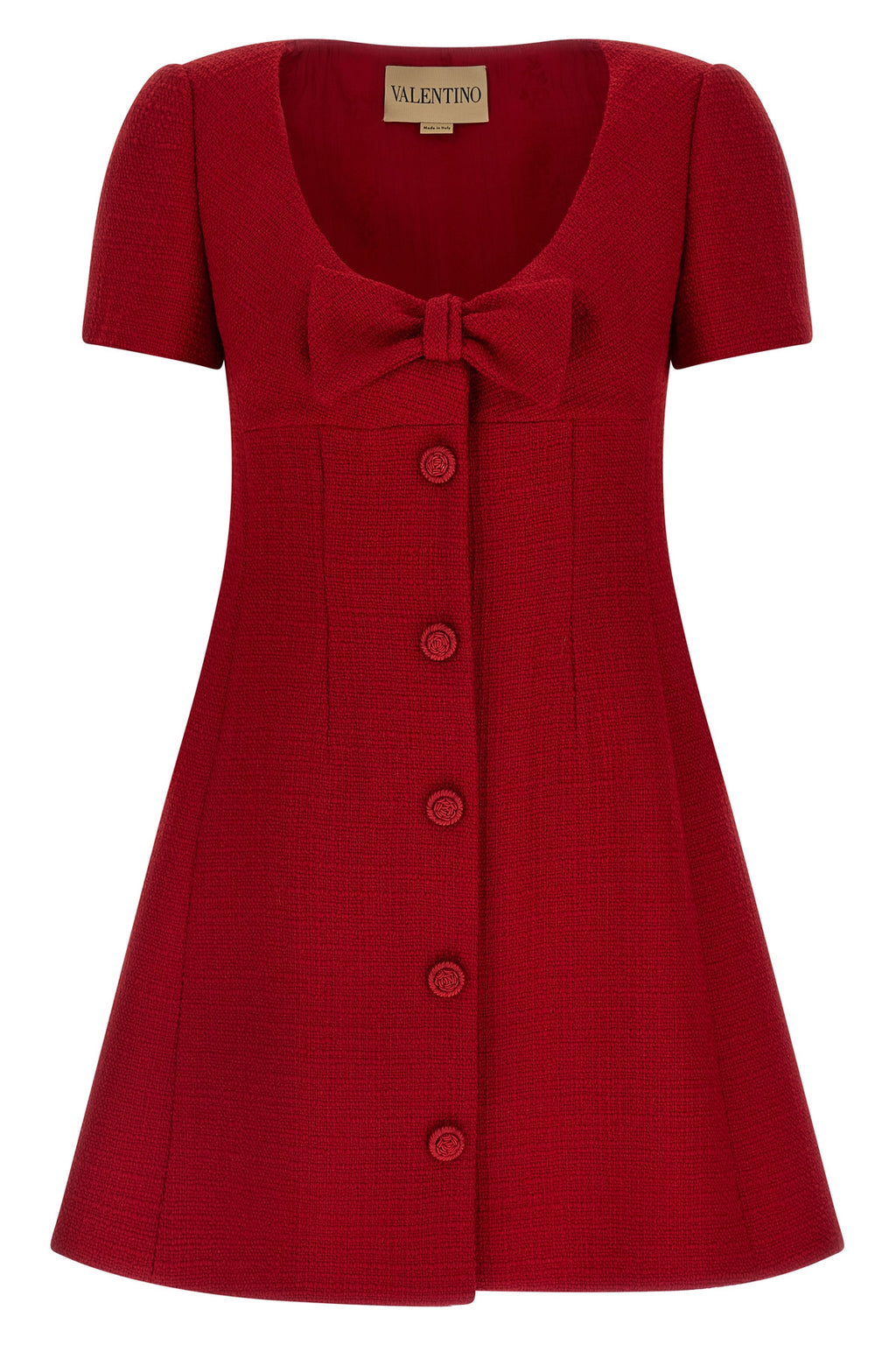 VALENTINO GARAVANI Valentino Garavani bow dress For Women 97% virgin wool 7% polyamide