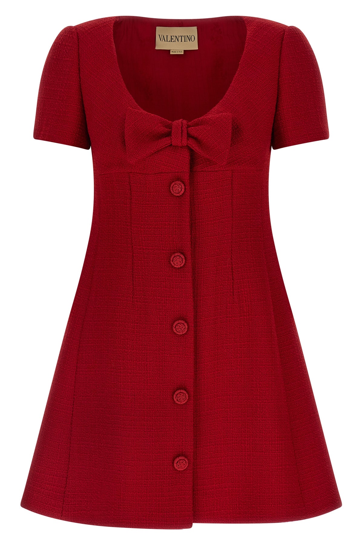 VALENTINO GARAVANI Valentino Garavani bow dress For Women 97% virgin wool 7% polyamide
